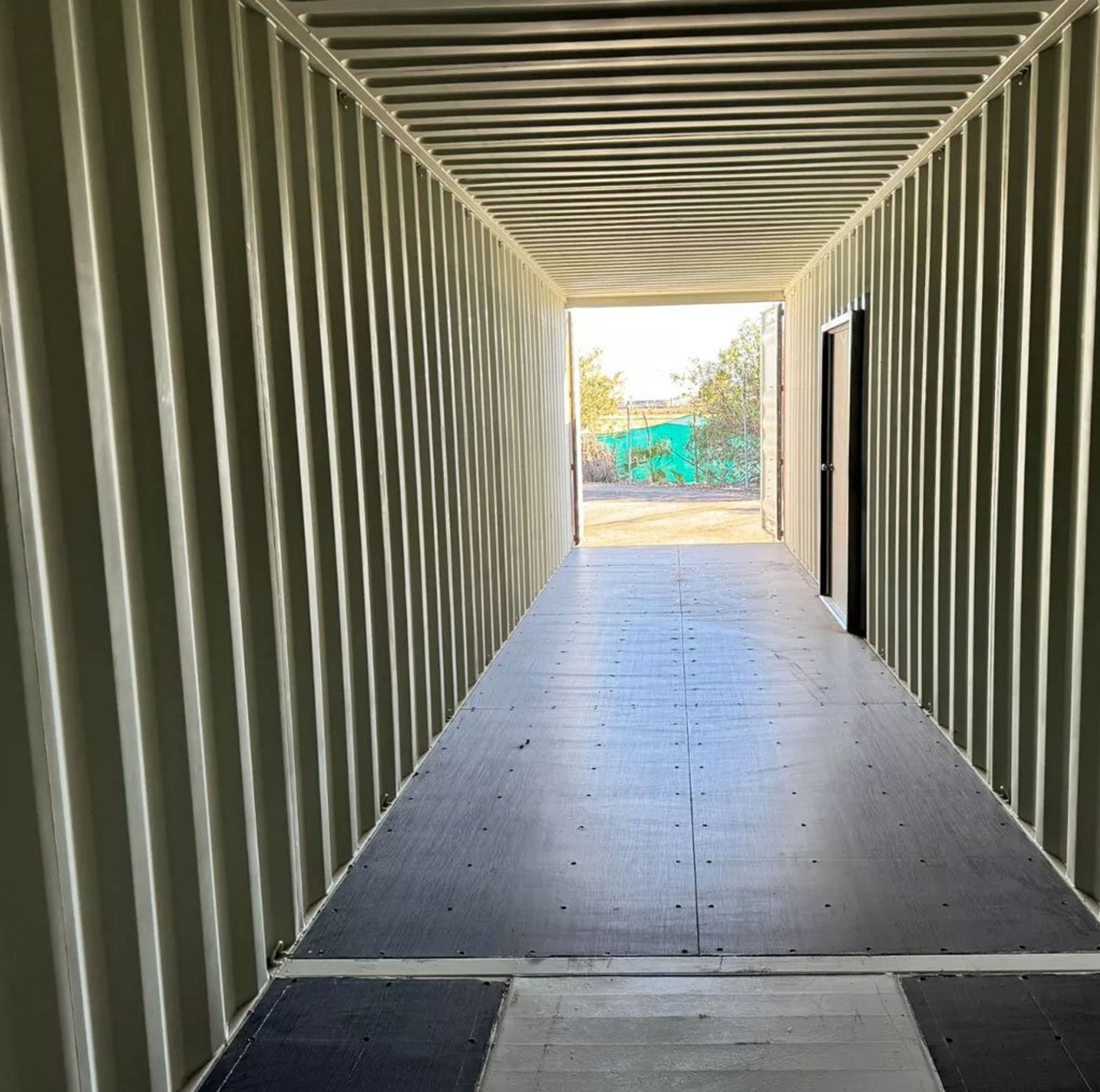 40ft shipping container with man door — view 9