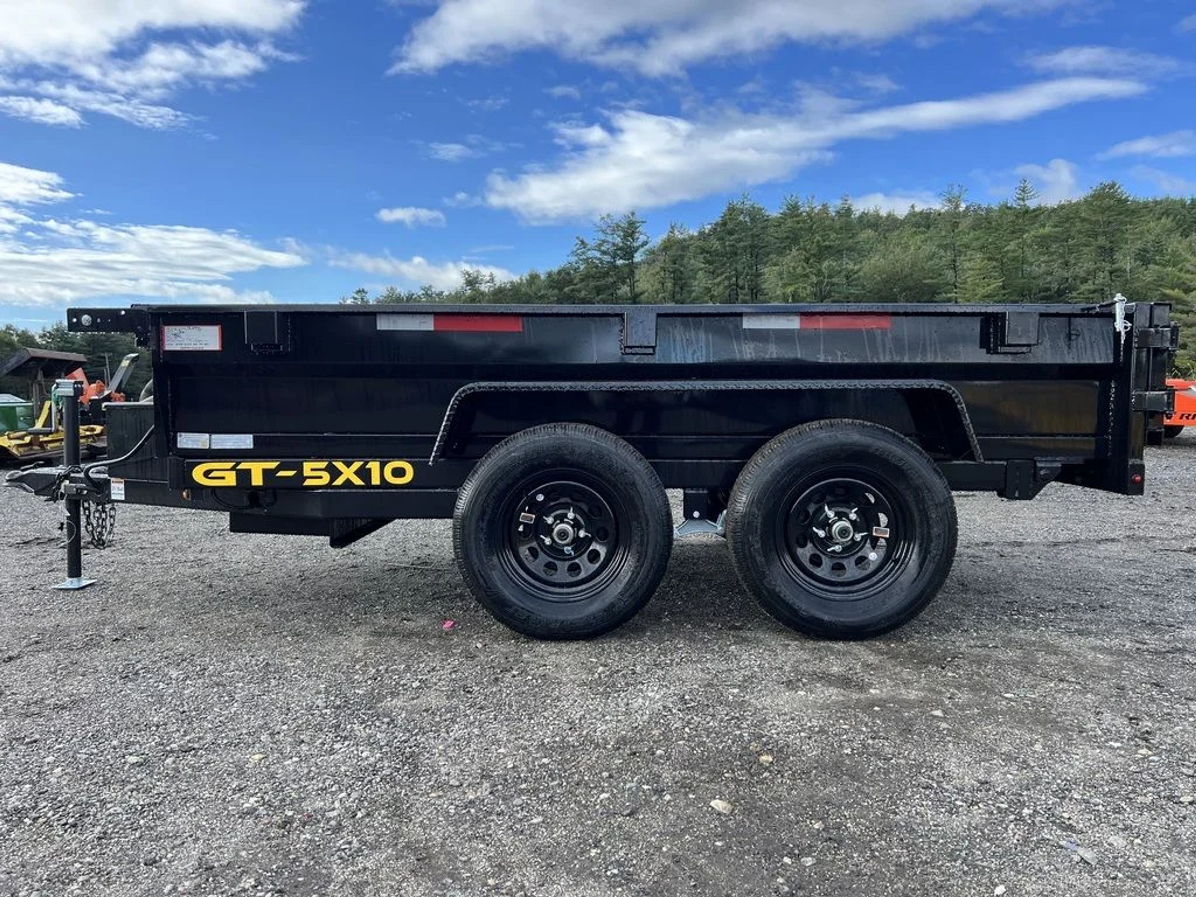 2024 Griffin Trailers 5×10 7K Powder Coated Dump w/Barn Door Gate — view 4