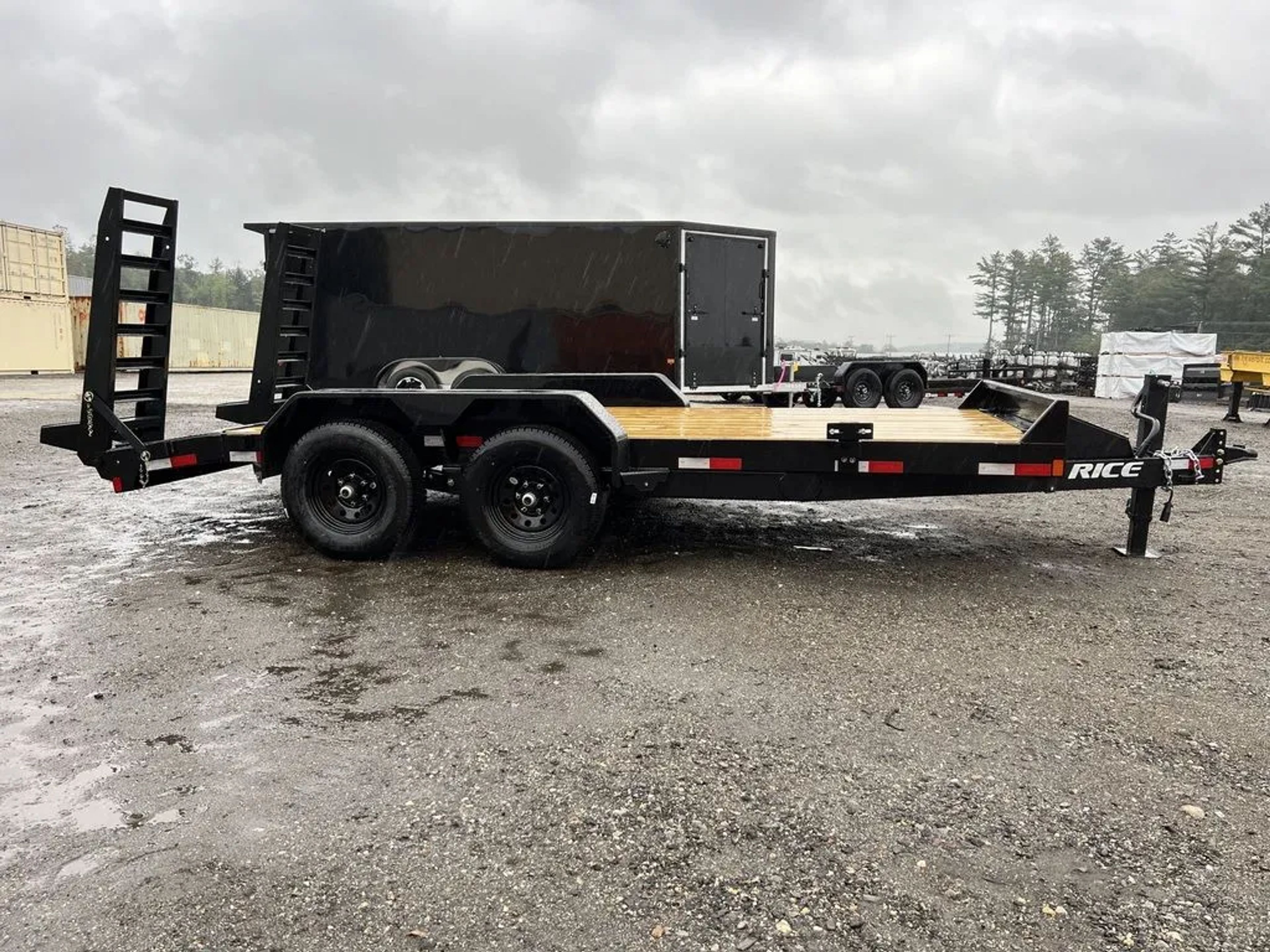 2024 Rice Trailers 7×16 10K Equipment Hauler w/D-Rings, Spare Mount, & Toolbox — view 7