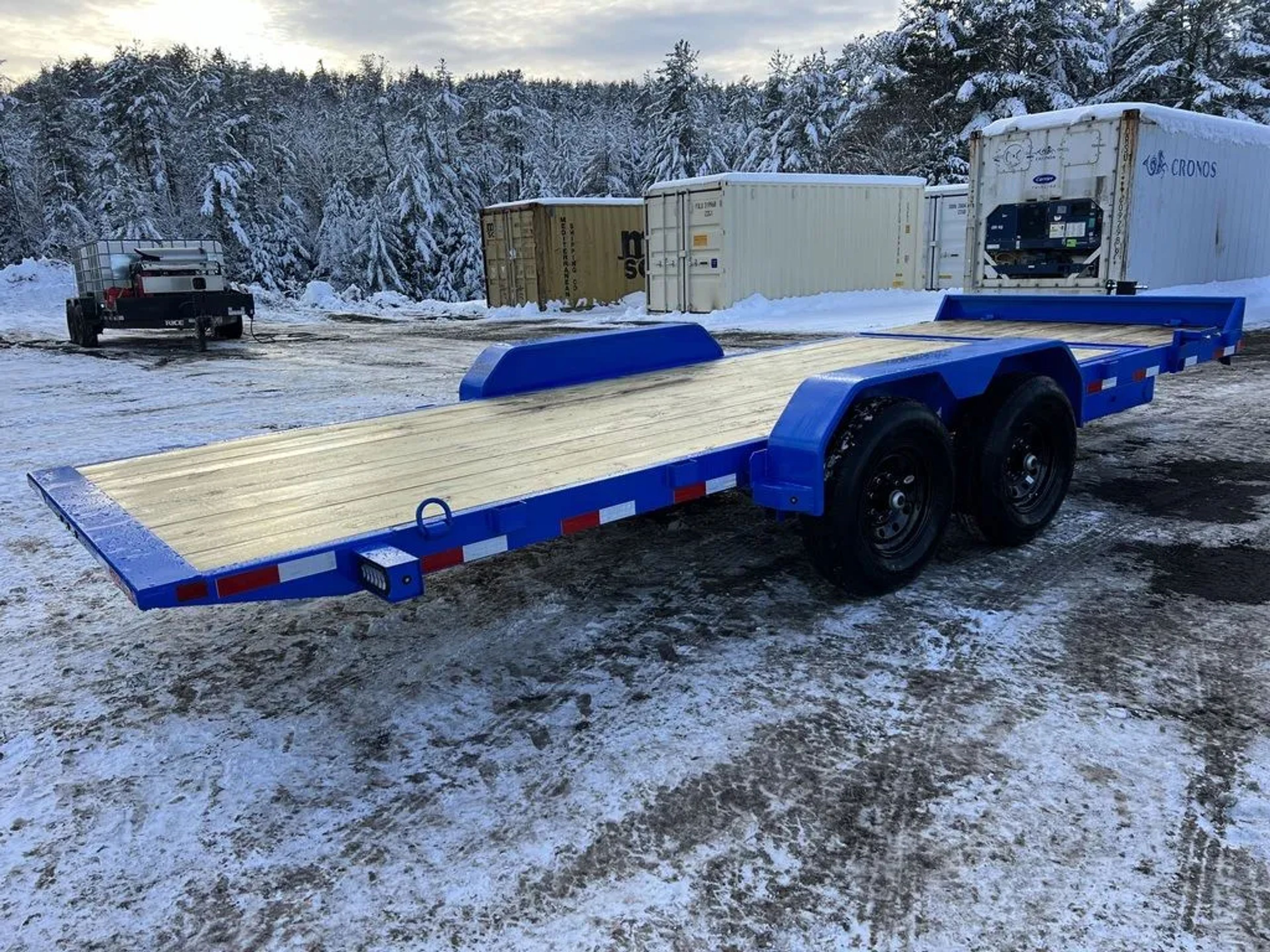 2024 Rice Trailers 7×20 14K Partial Tilt Deck Equipment w/Spare Mount — view 8