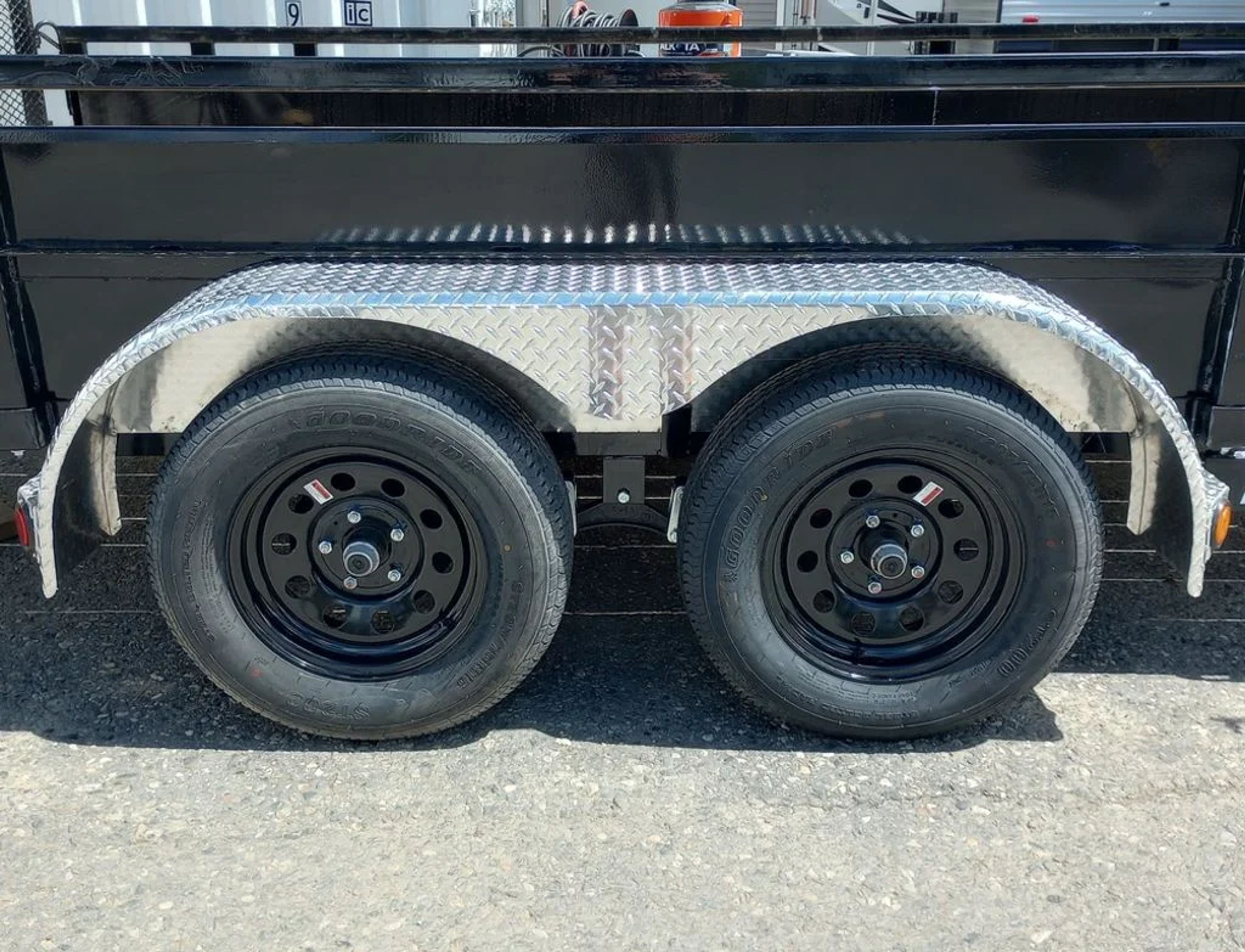 2024 PJ Trailers 7×14 7K Powder Coated Open Utility w/Rear Ramp Gate, Solid — view 3