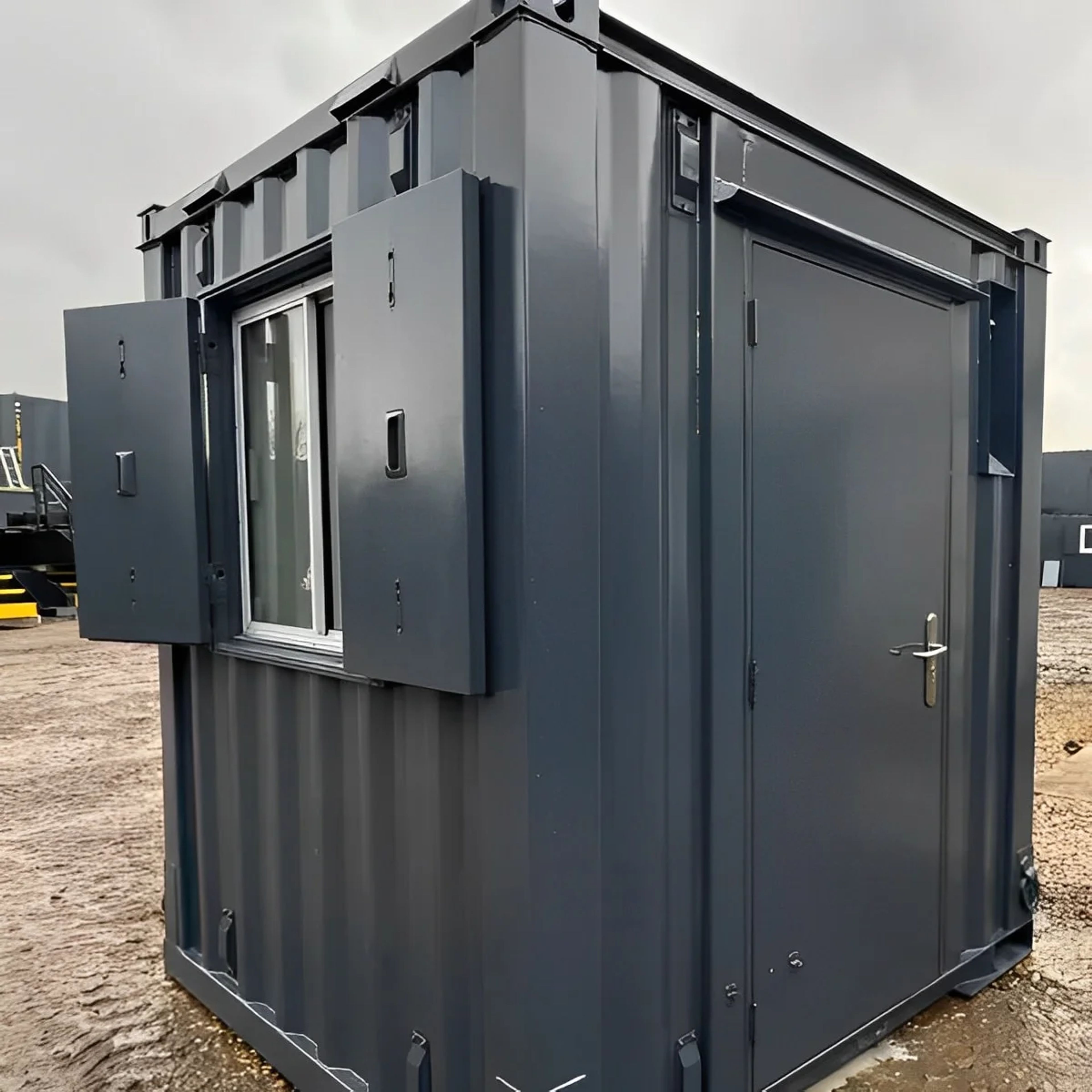 7ft x 7ft Shipping Container Office | Portable Building | Anti-Vandal Building — view 4