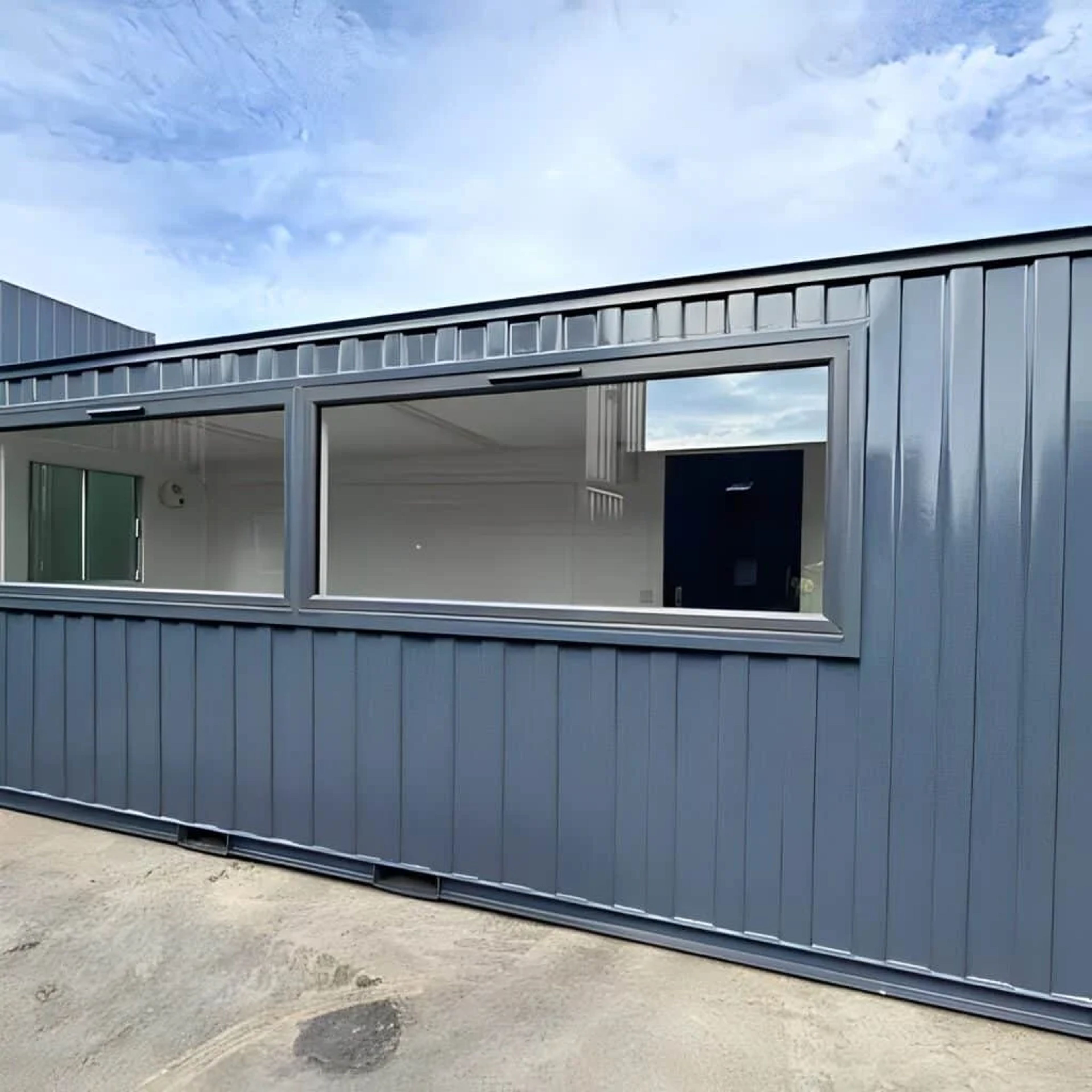 21ft x 8ft Custom Cabin Office / Canteen | Picture Windows | Portable Building — view 7