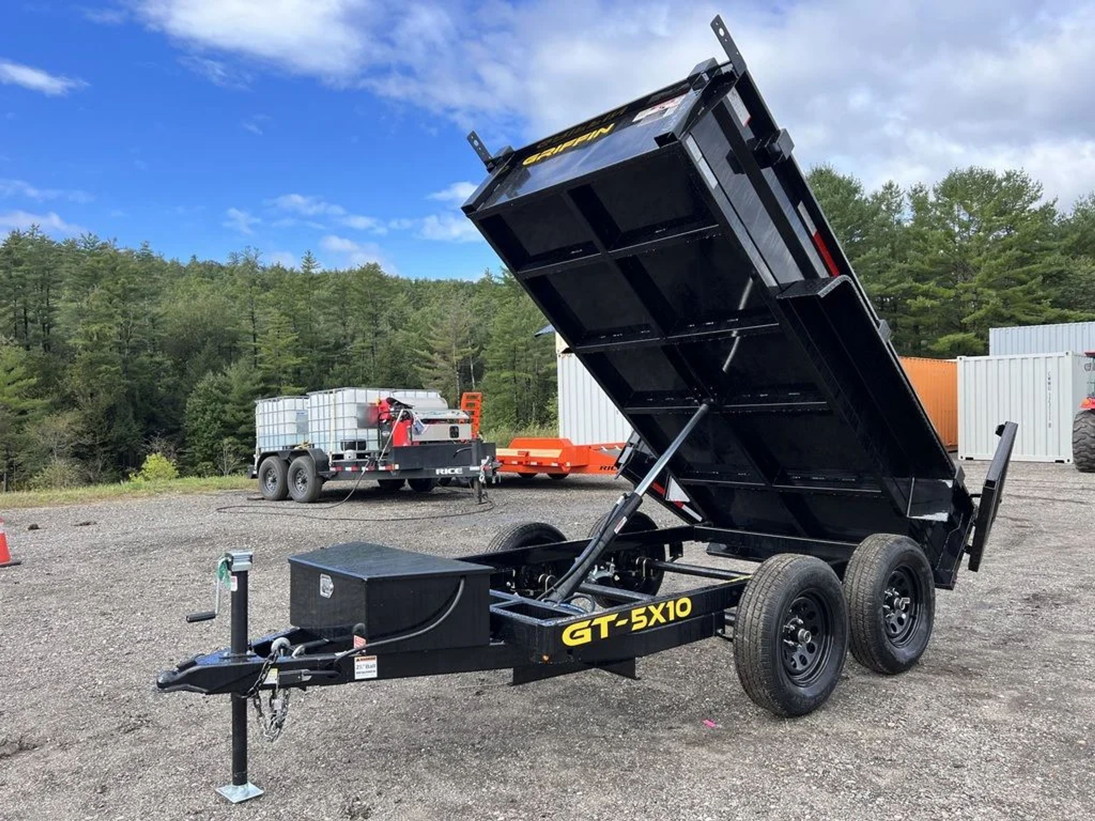 2024 Griffin Trailers 5×10 7K Powder Coated Dump w/Barn Door Gate — view 10