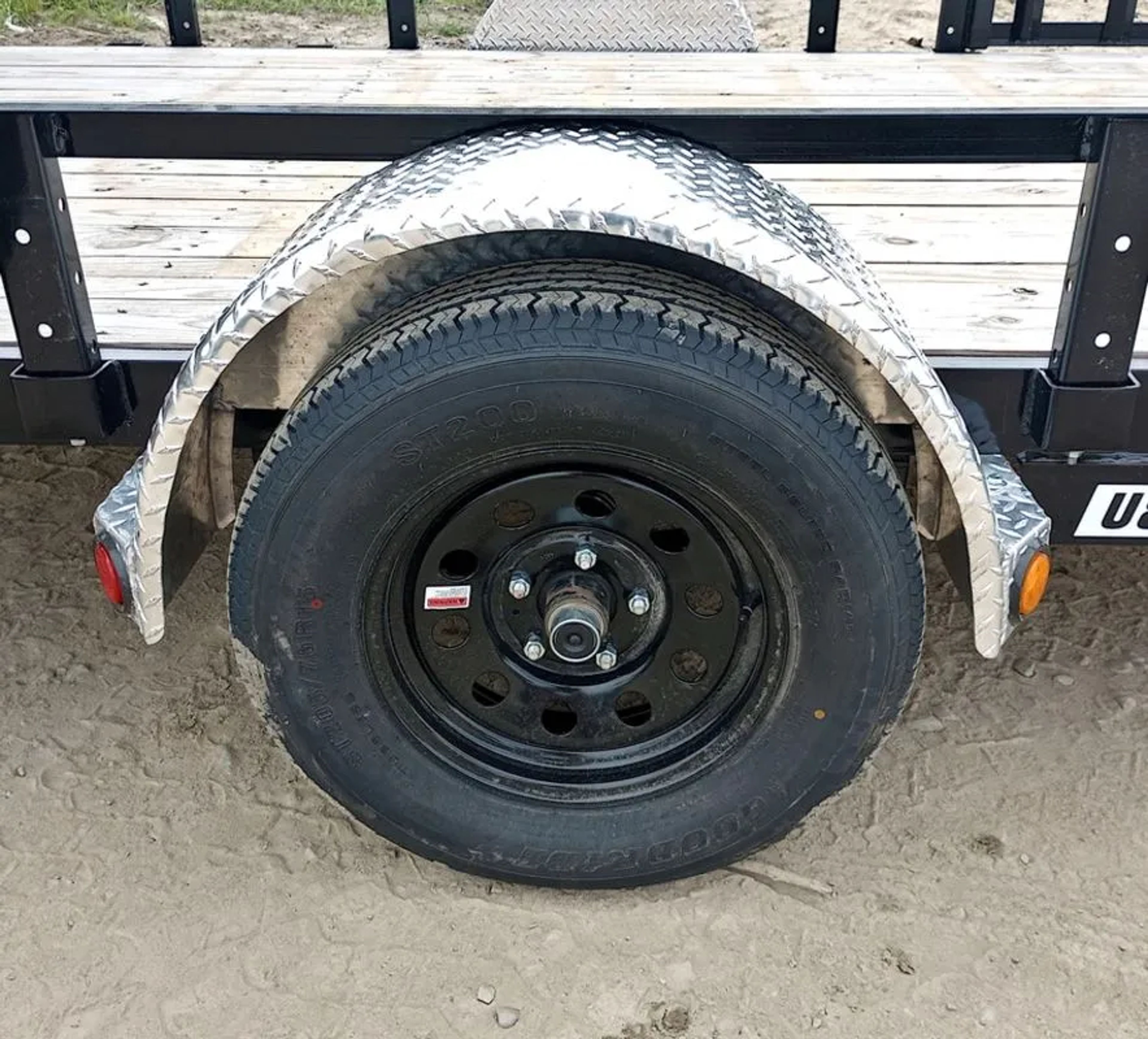 2024 PJ Trailers 7×14 Powder Coated Open Utility w/Rear Ramp Gate, ATV Side — view 6