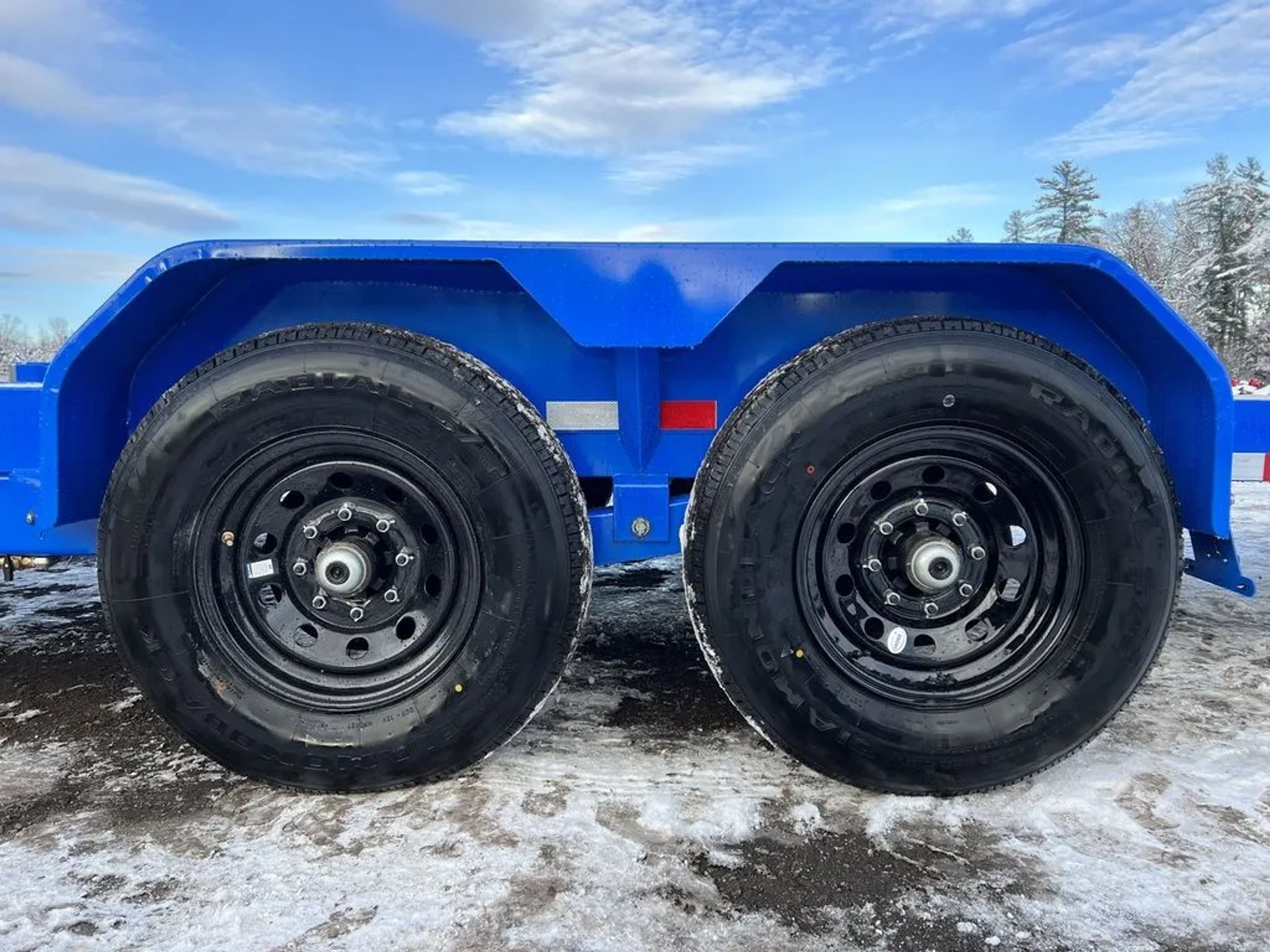 2024 Rice Trailers 7×20 14K Partial Tilt Deck Equipment w/Spare Mount — view 12