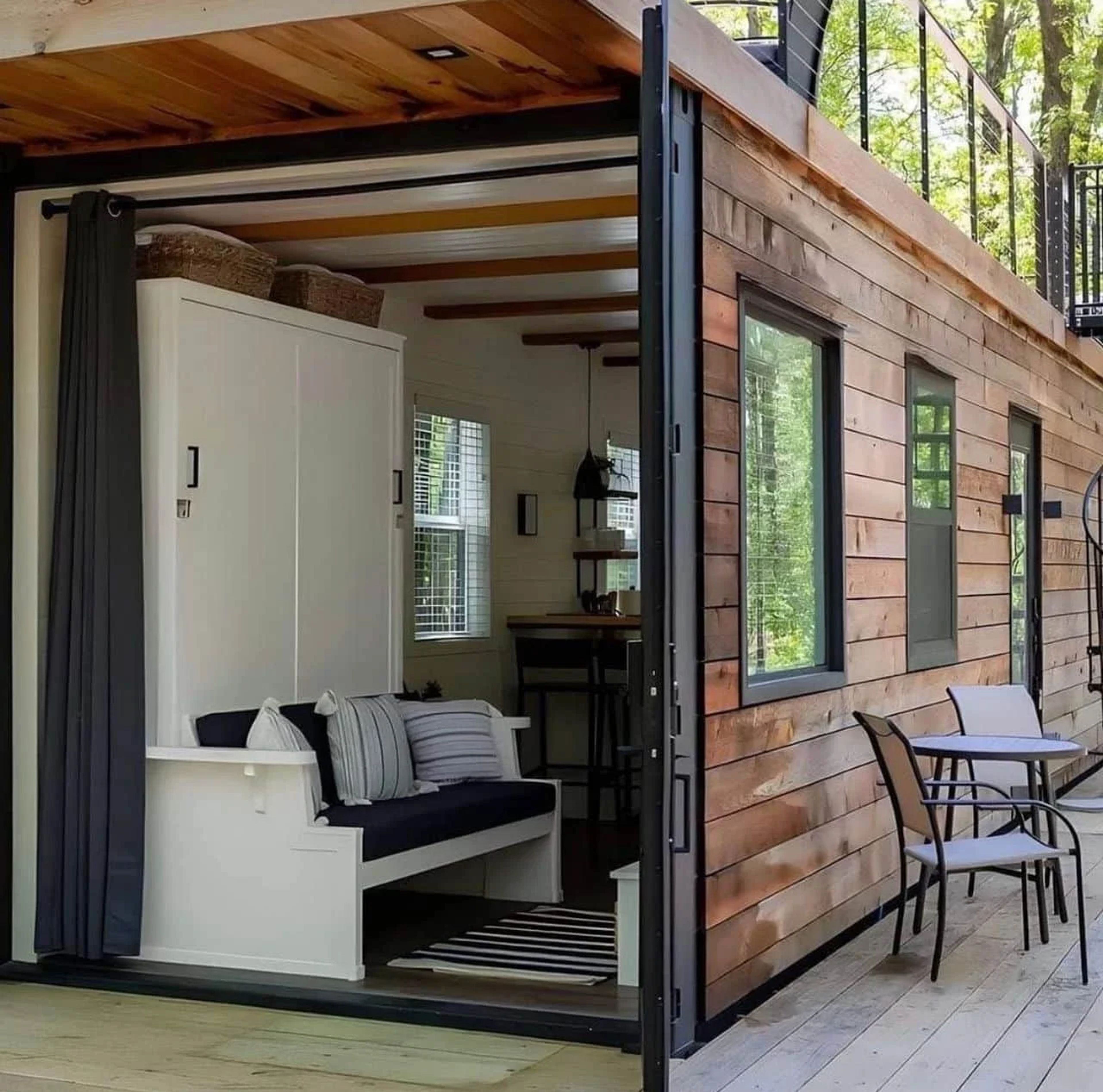Luxury 1 Bedroom Tiny Home with Rooftop Deck – Fully Furnished Modern Prefab — view 6