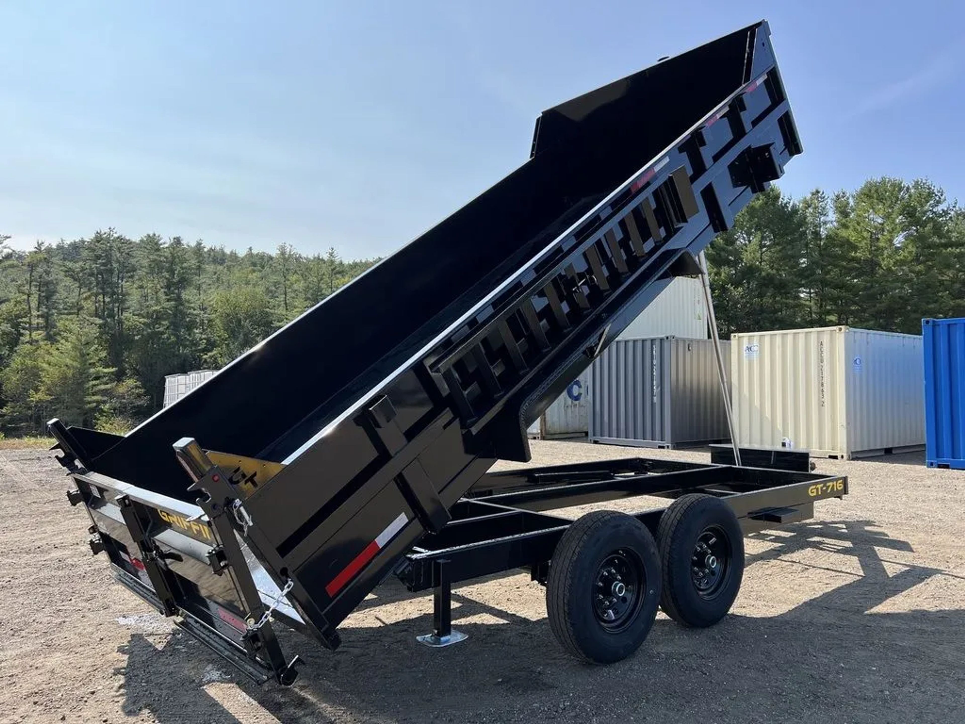 2024 Griffin Trailers 7×16 14K Telescopic Dump Trailer w/Ramps & Spare Tire — view 13