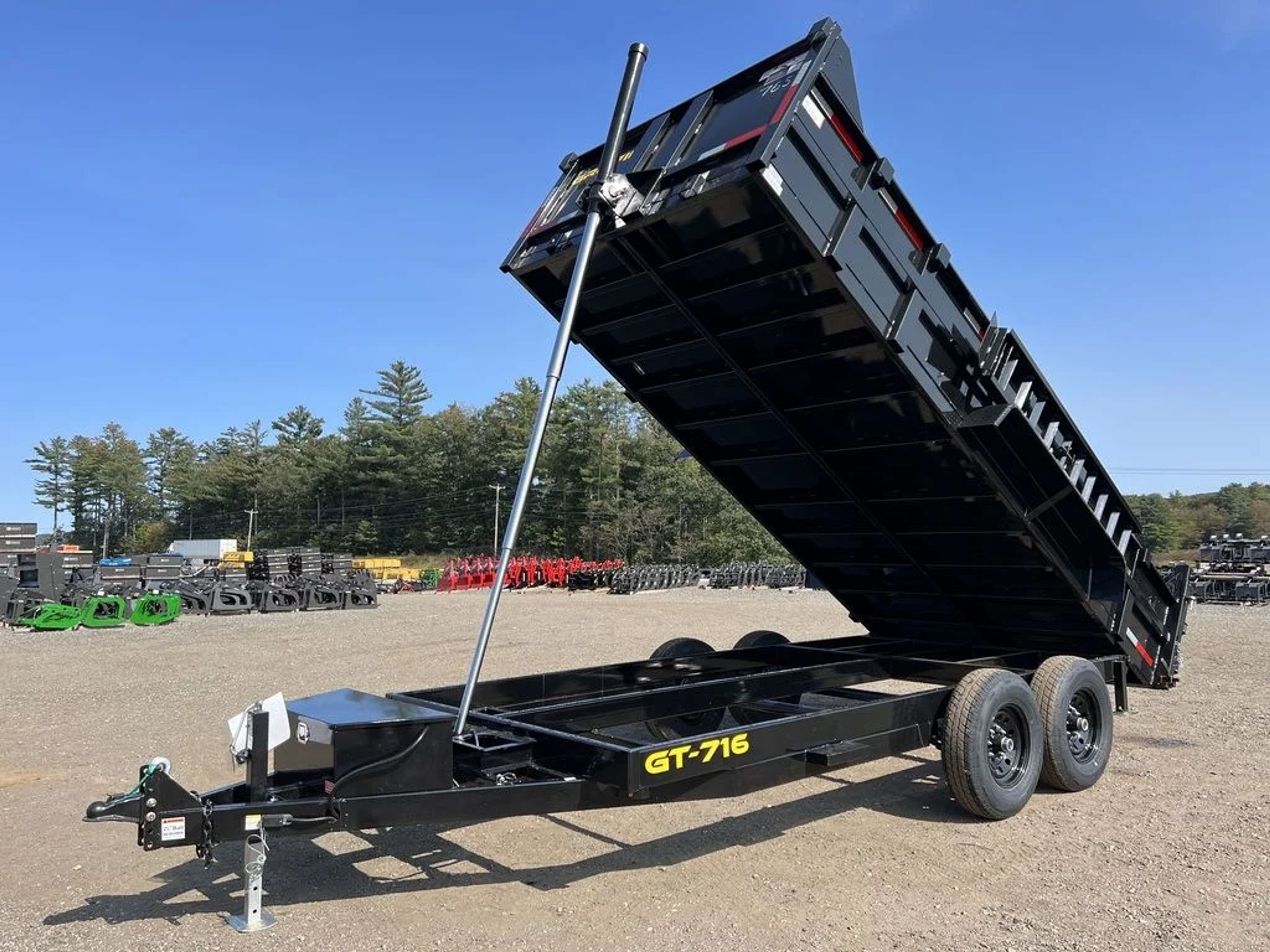 2024 Griffin Trailers 7×16 14K Telescopic Dump Trailer w/Ramps & Spare Tire — view 4