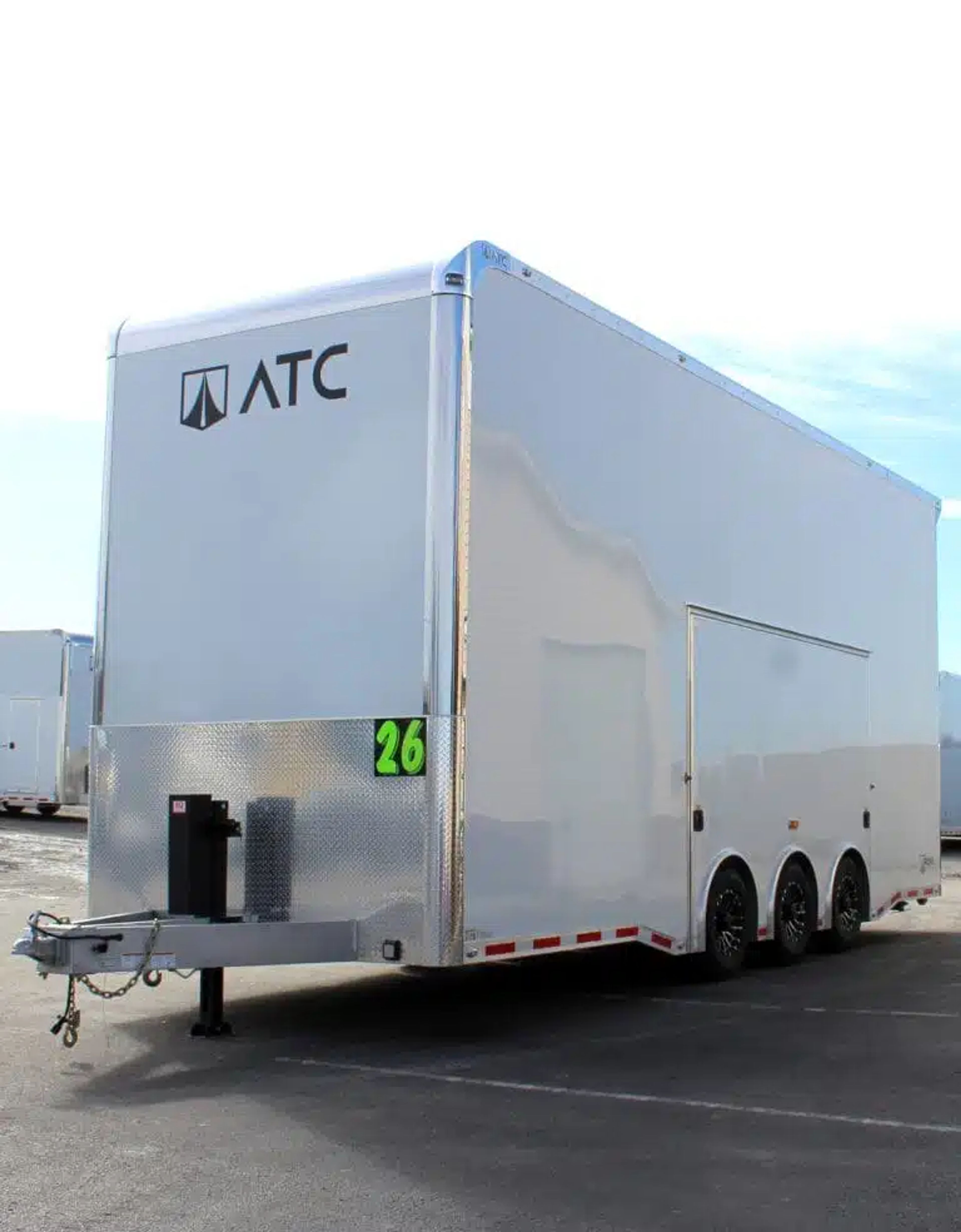 Enclosed ATC Car Trailer 2026 26ft. Aluminum Stacker ROM 800 w/Tiltable 14ft. — view 5