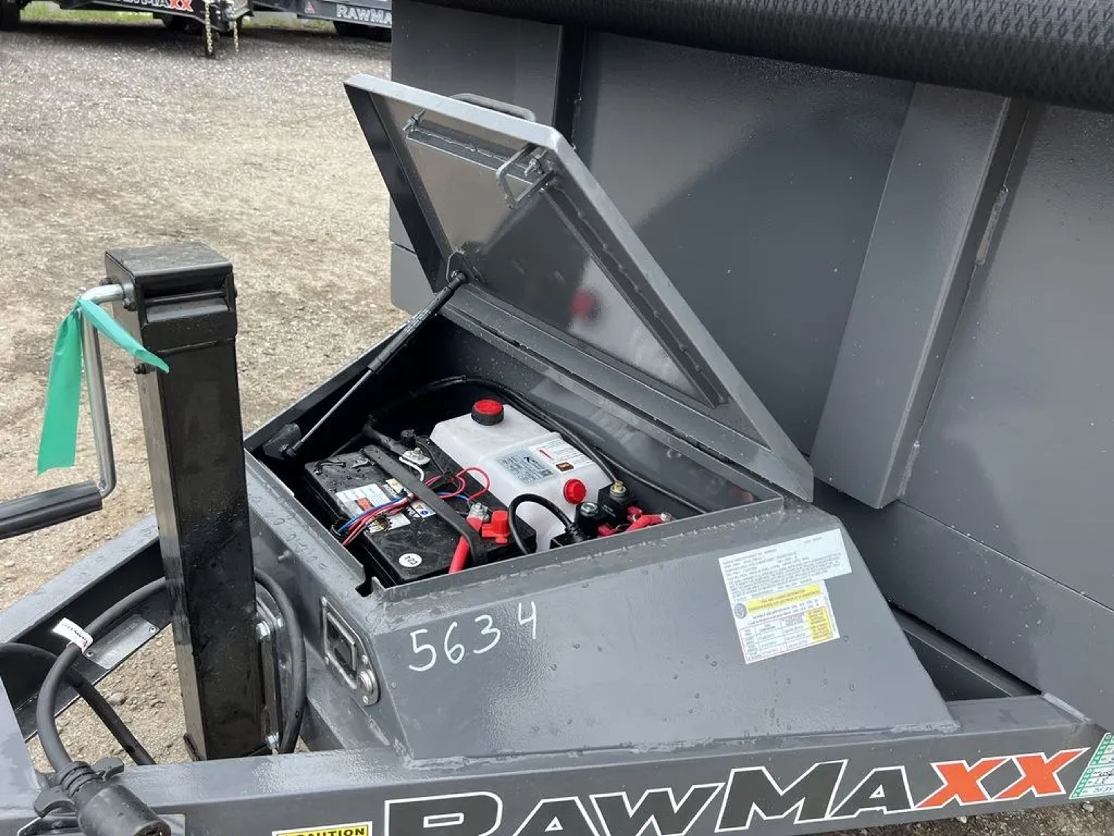 2024 RawMaxx 5X10 7K Powder Coated Dump Trailer w/Tarp Kit — view 6