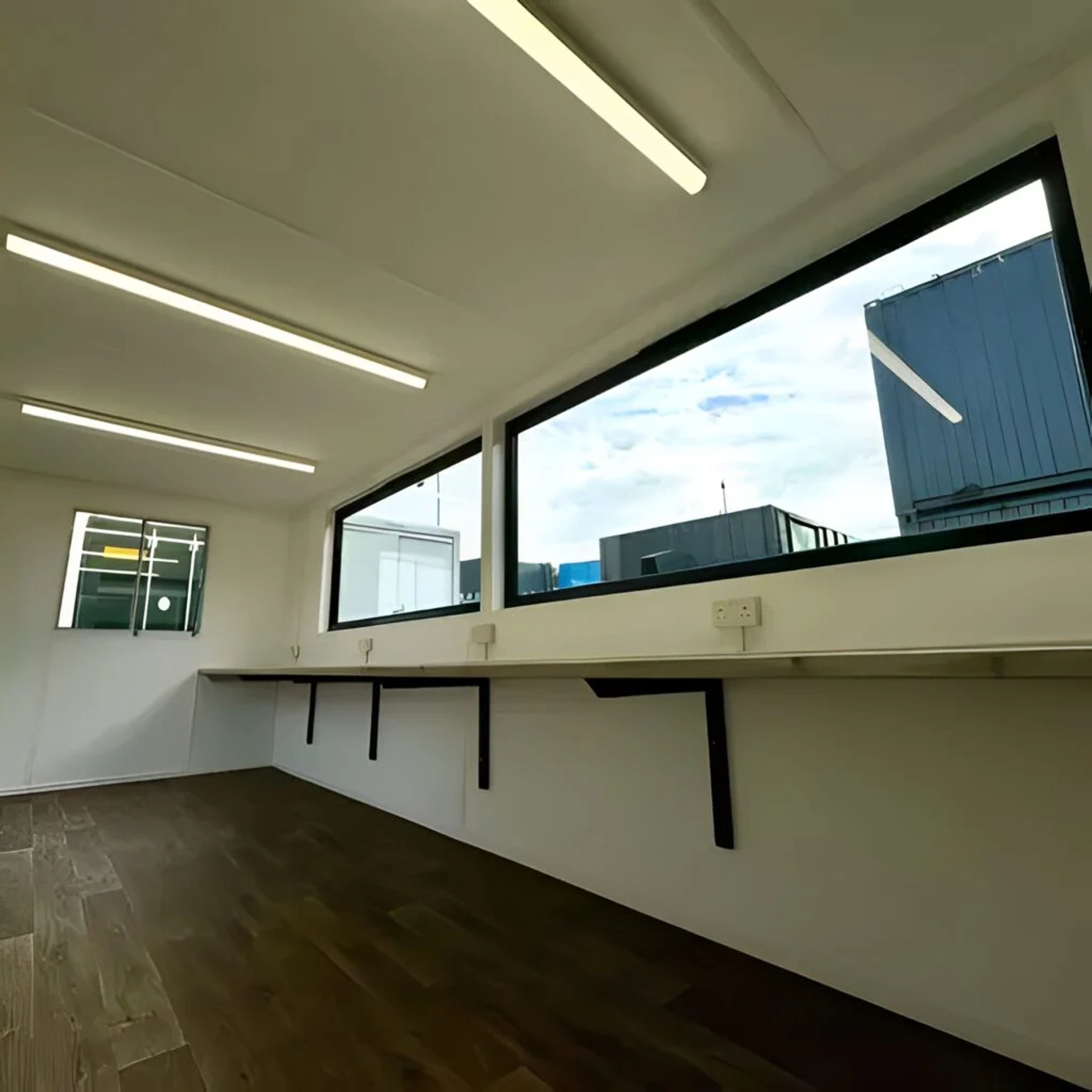 21ft x 8ft Custom Cabin Office / Canteen | Picture Windows | Portable Building — view 9