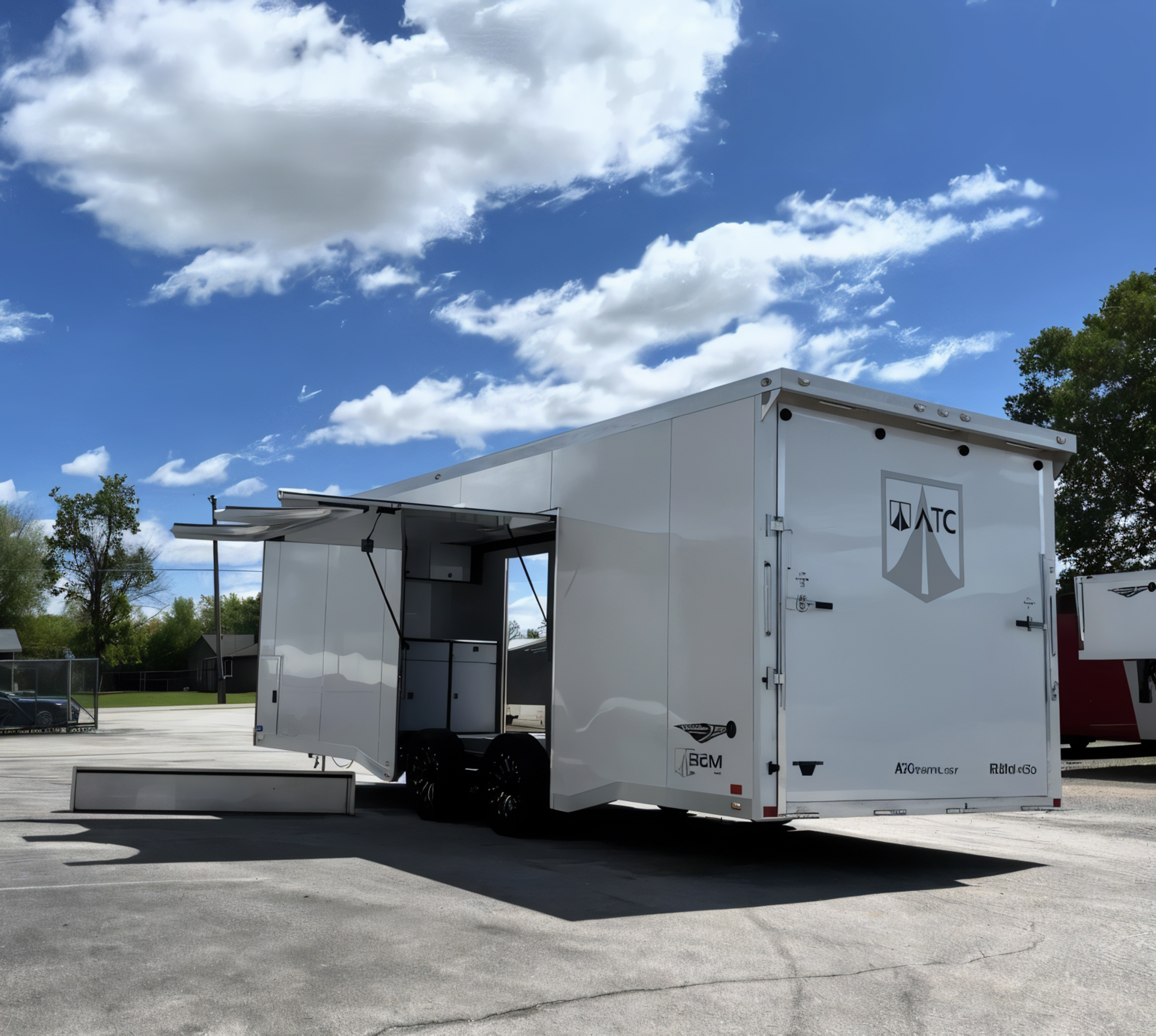 Enclosed ATC Car Trailer 2025 24ft. Aluminum ROM 450 w/Large Escape Door 4874