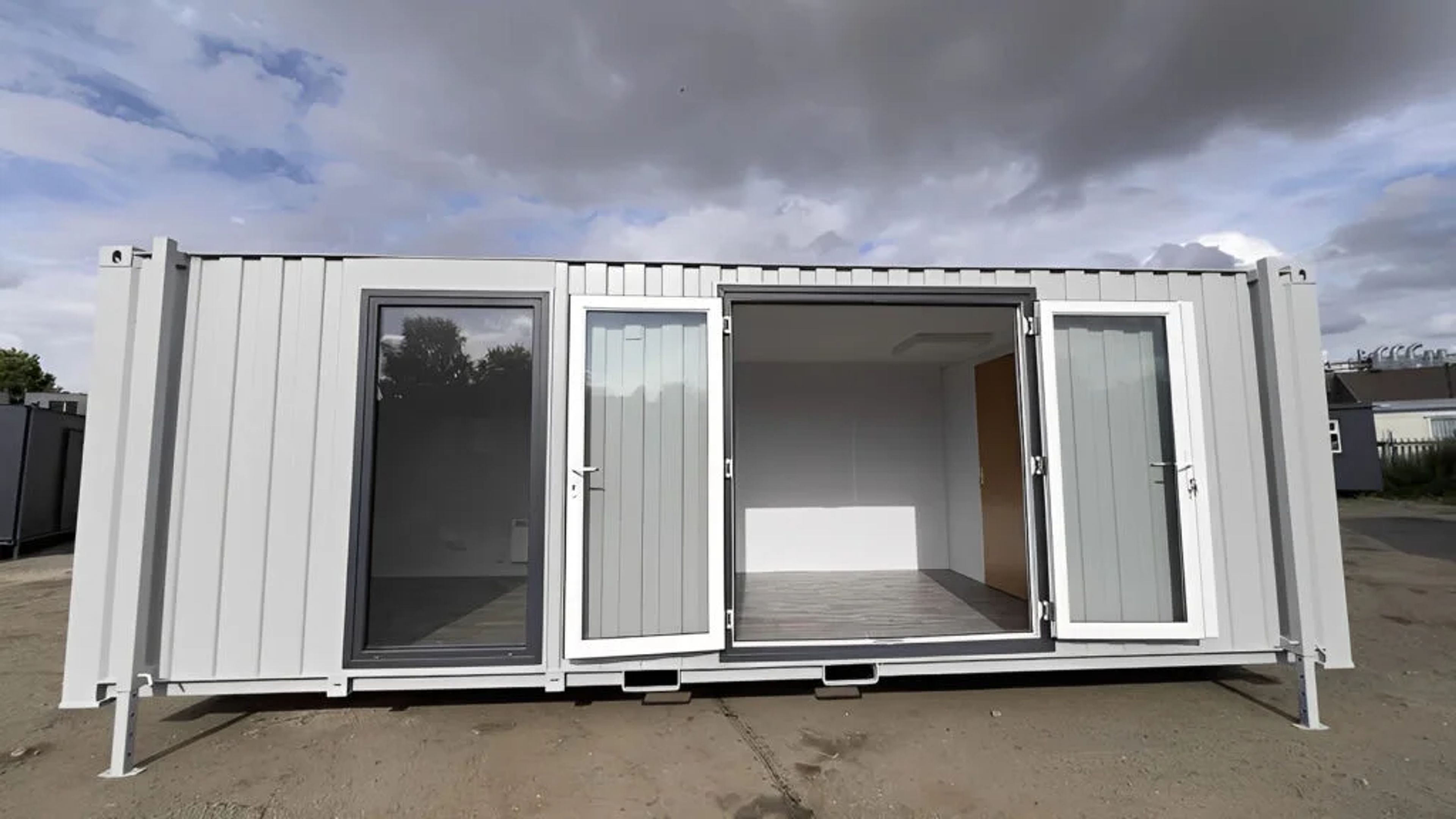 24ft x 9ft Site Office with Toilet – Sales Office / Marketing Suite / Portable — view 3