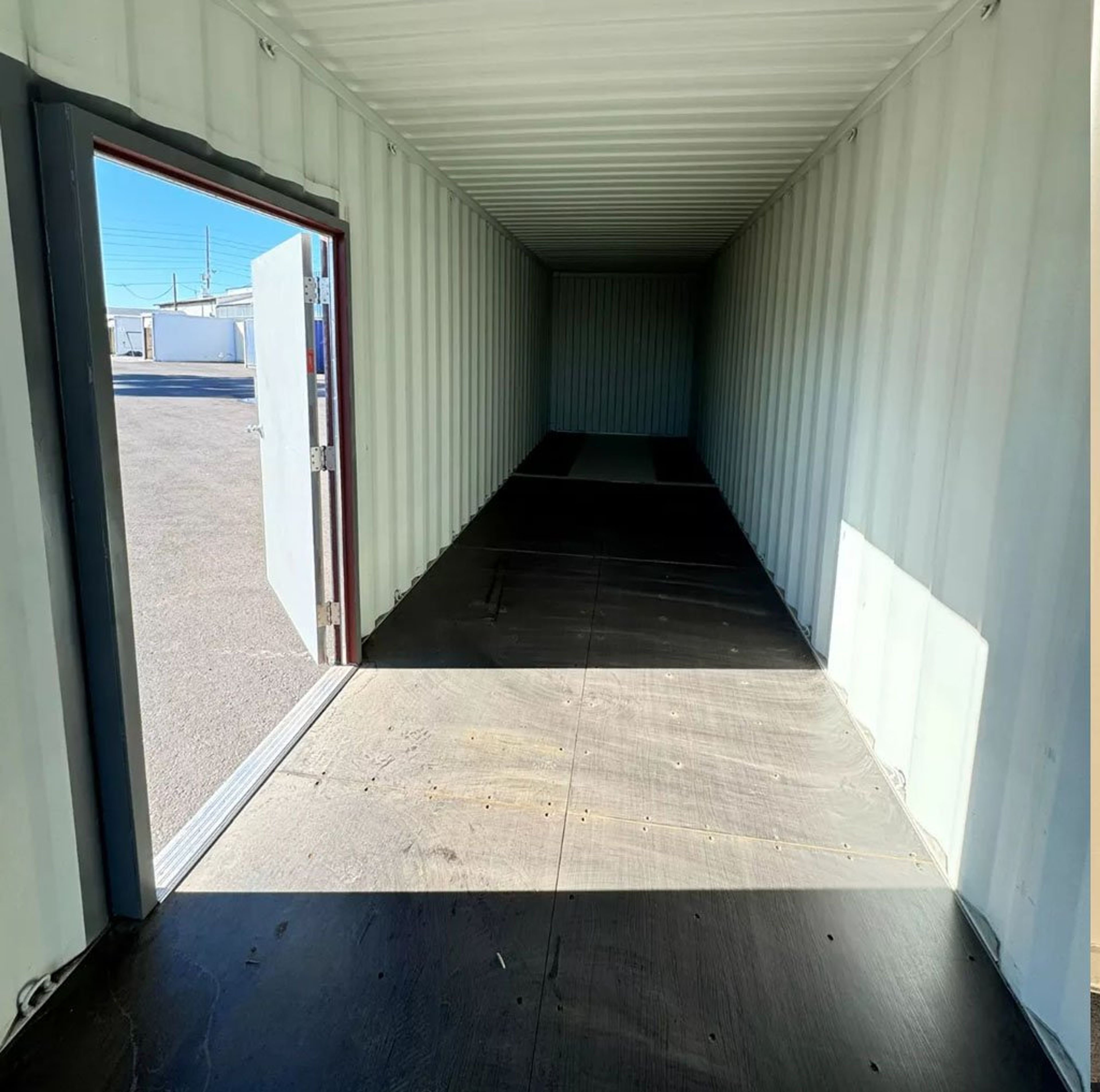 40ft shipping container with man door — view 11