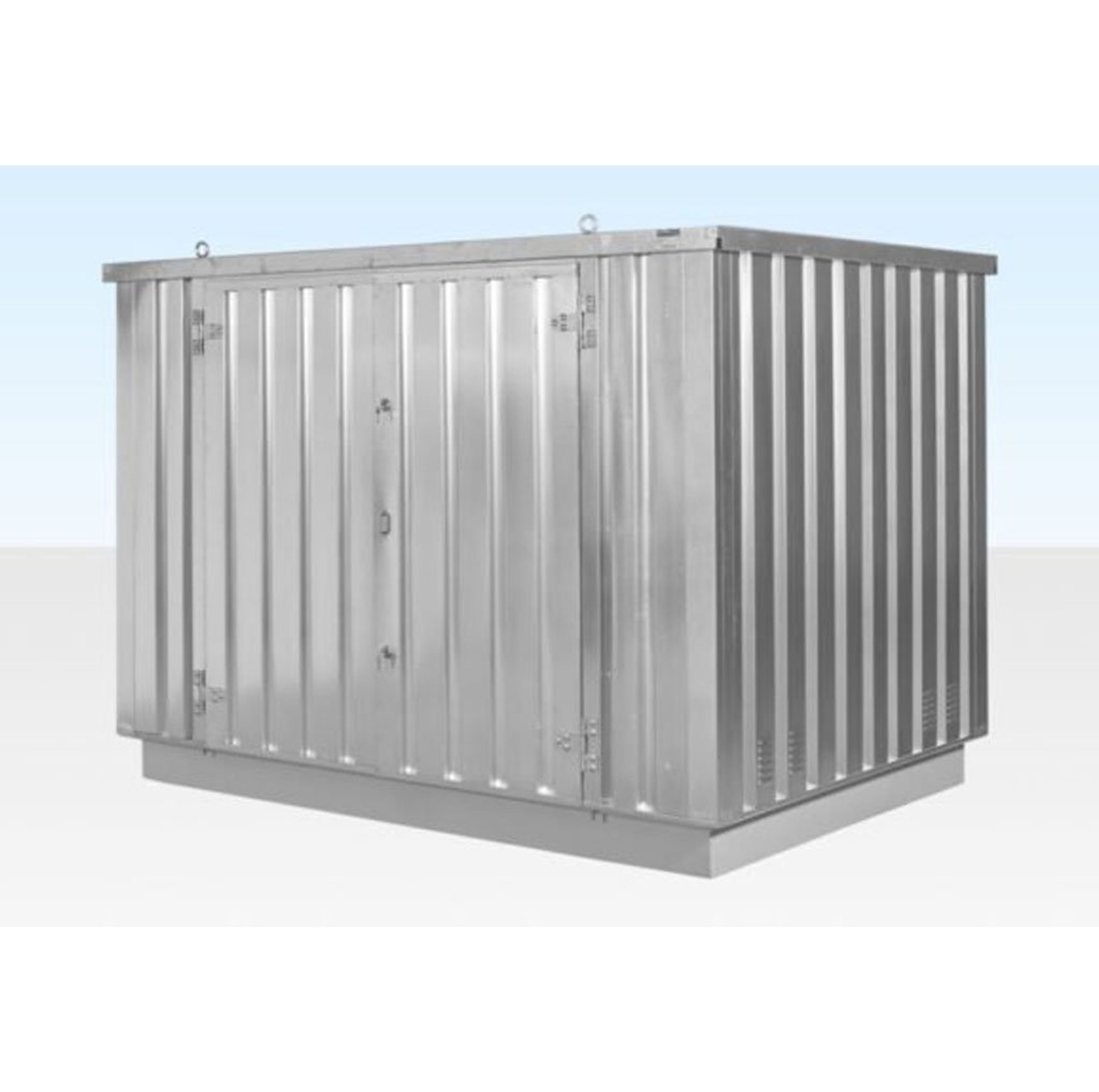 4M X 2.1M Flat Pack Container Store – Galvanised — view 3