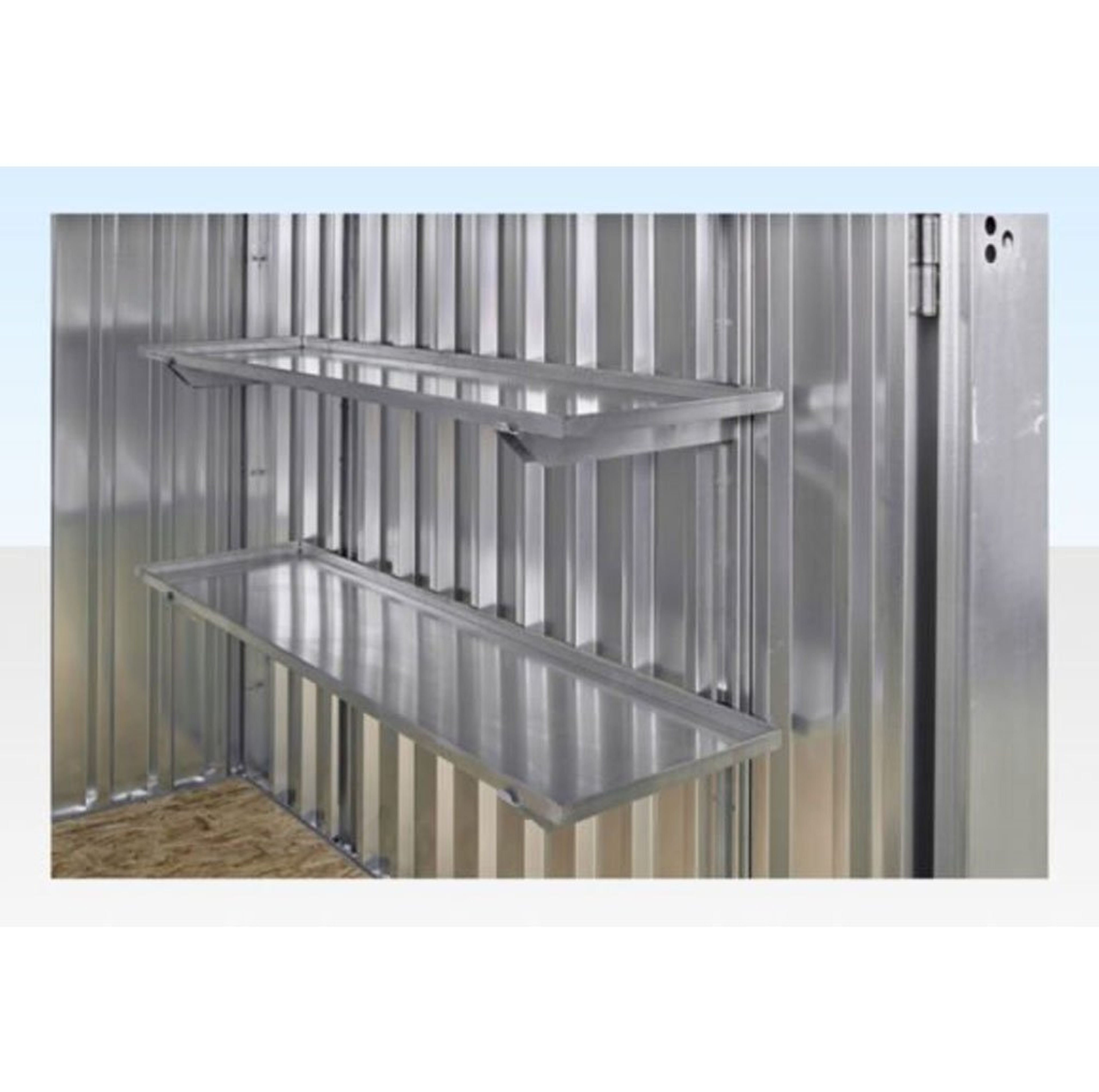 3M X 2.1M Flat Pack Storage Container – Galvanised — view 2