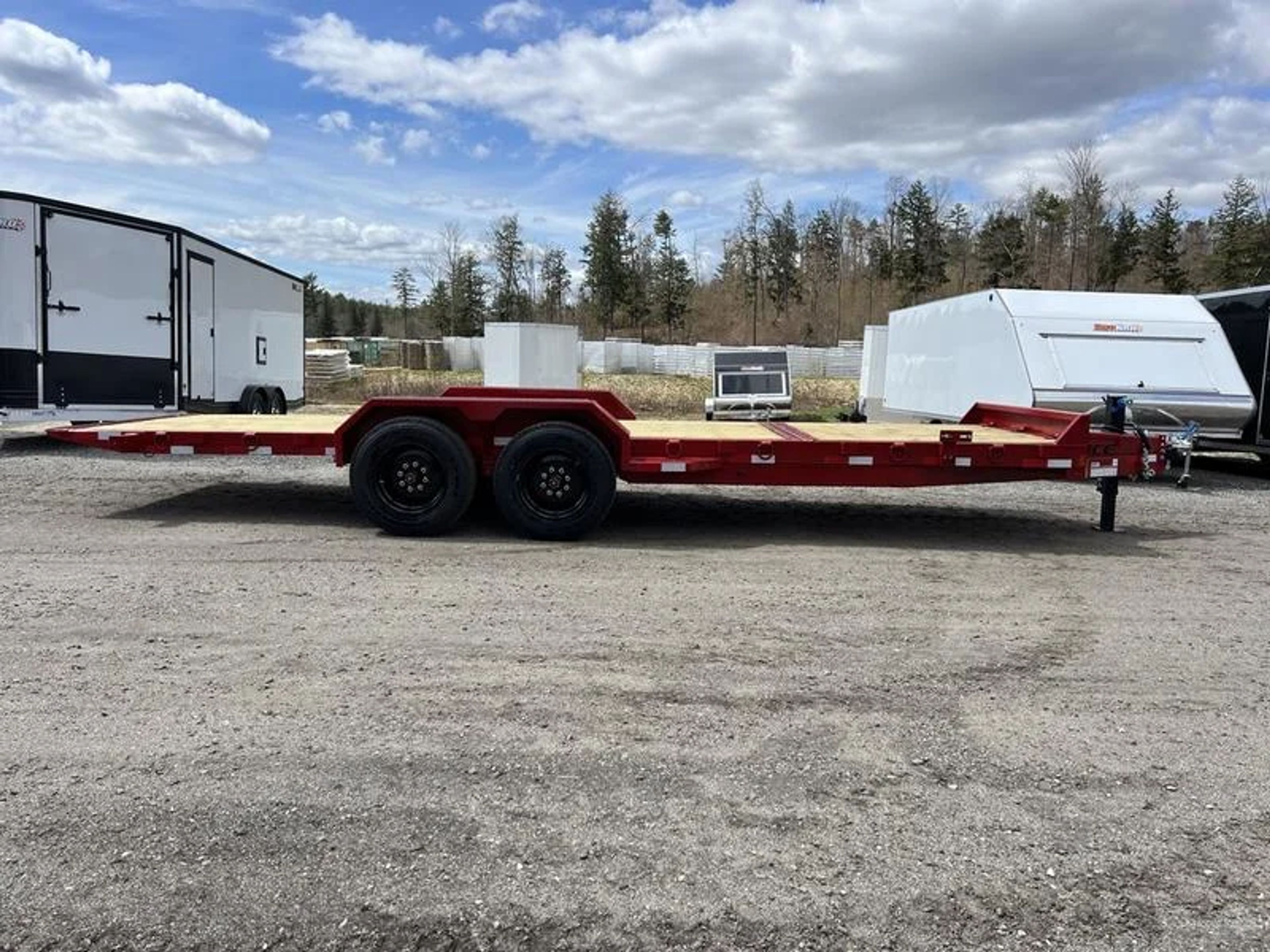 2024 Rice Trailers 7×22 16K Tilt Deck Powder Coat Equipment w/Toolbox — view 4