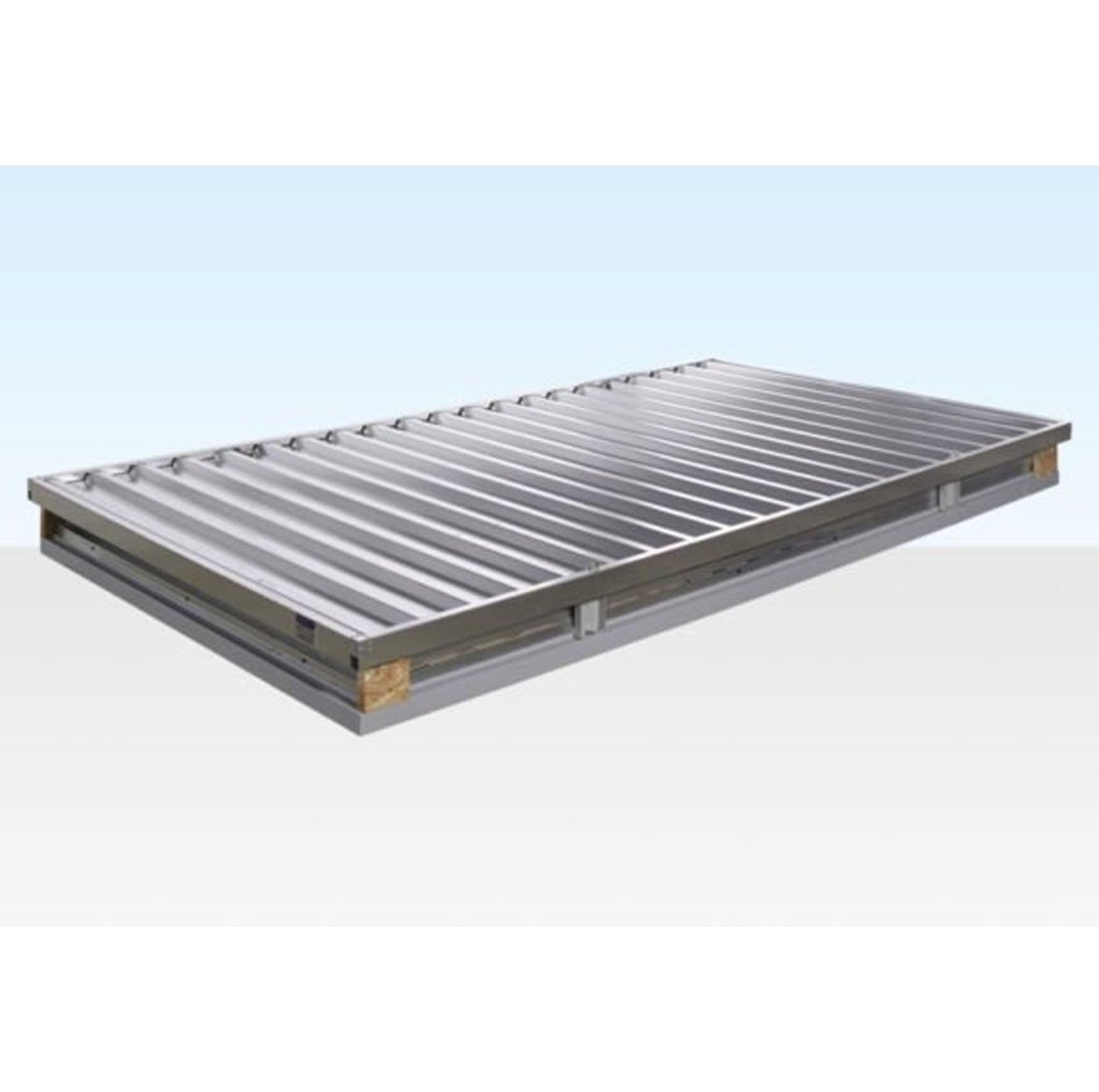 4M X 2.1M Flat Pack Container Store – Galvanised — view 2