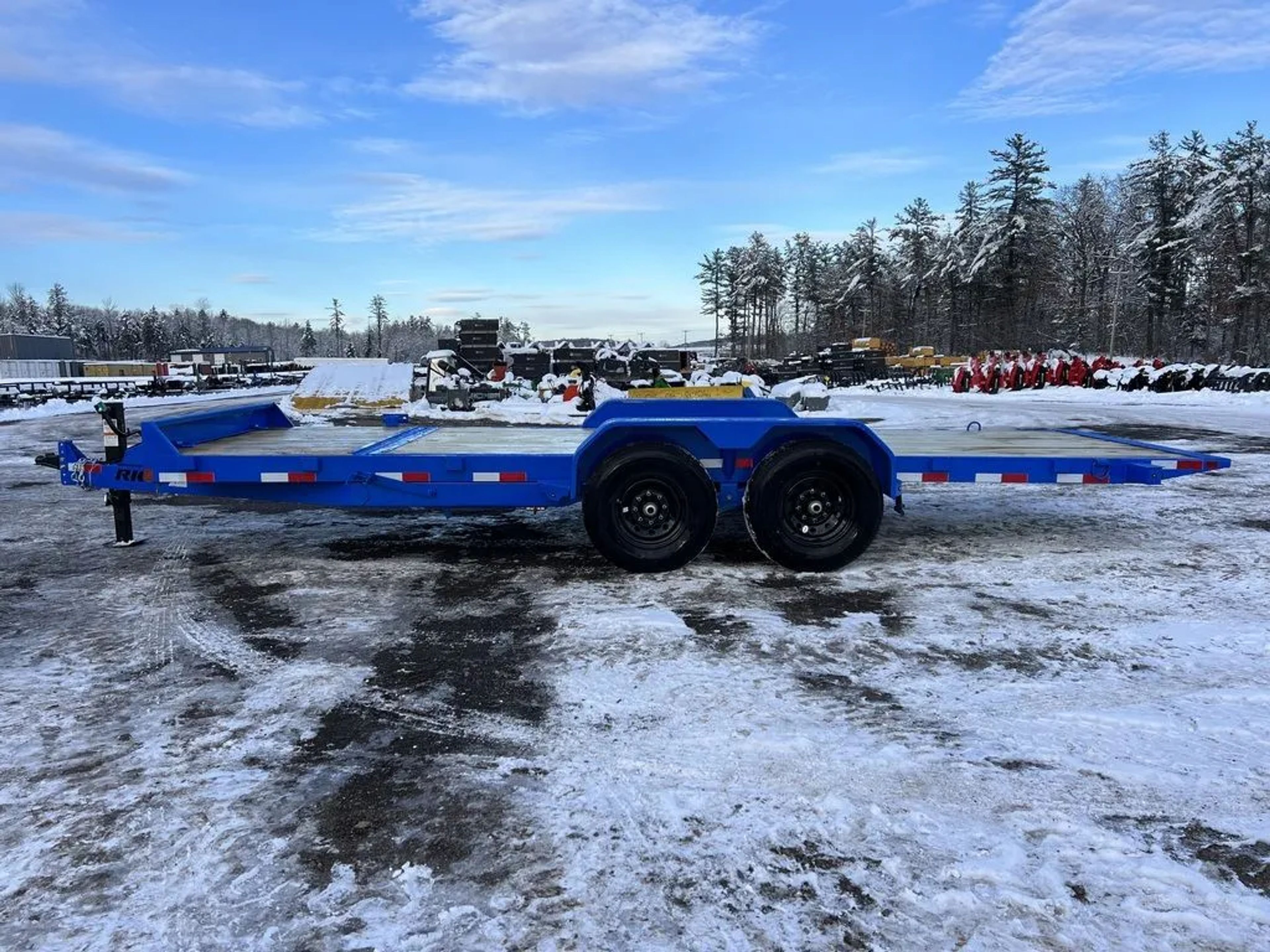 2024 Rice Trailers 7×20 14K Partial Tilt Deck Equipment w/Spare Mount — view 5