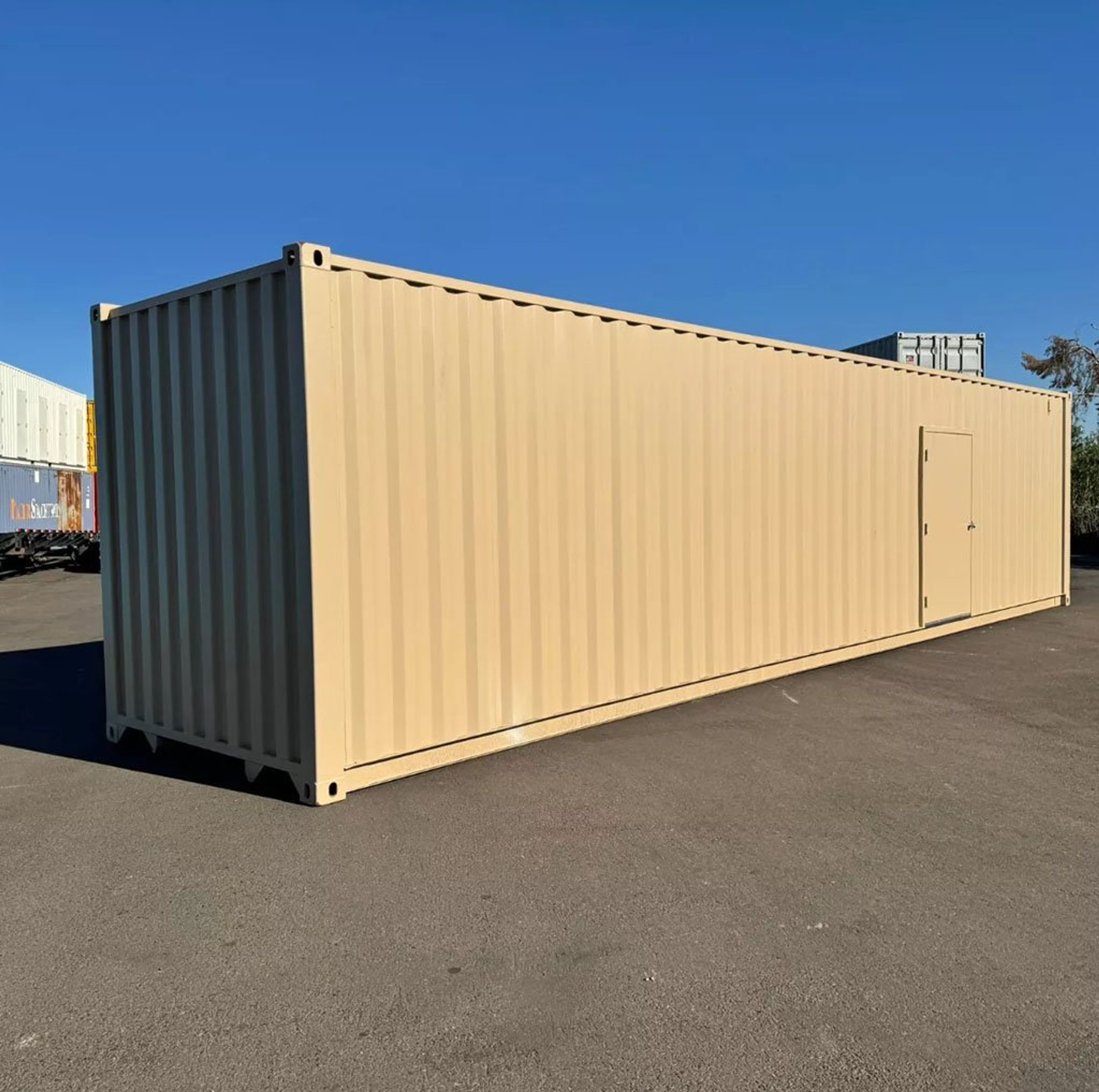 40ft shipping container with man door — view 2