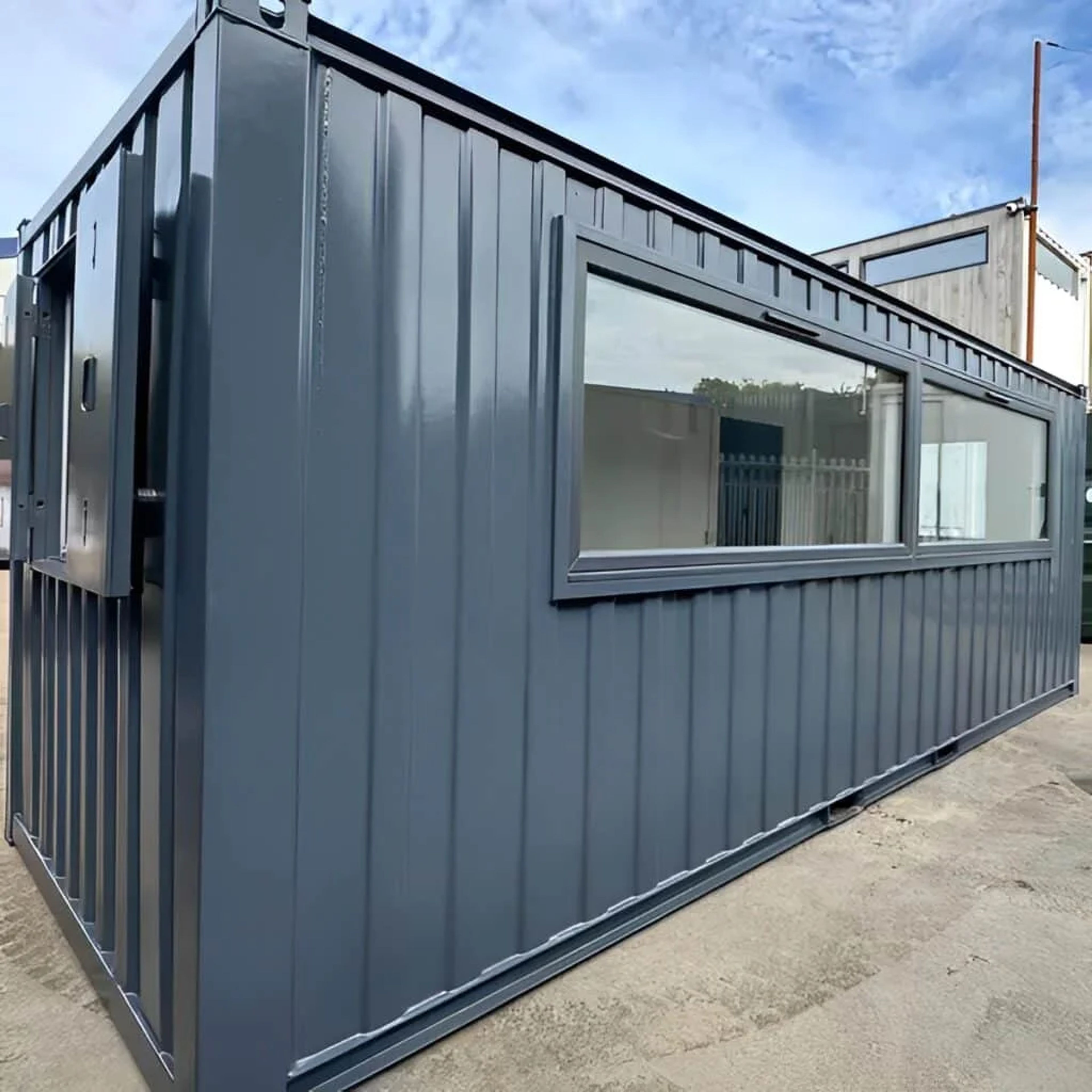 21ft x 8ft Custom Cabin Office / Canteen | Picture Windows | Portable Building — view 5