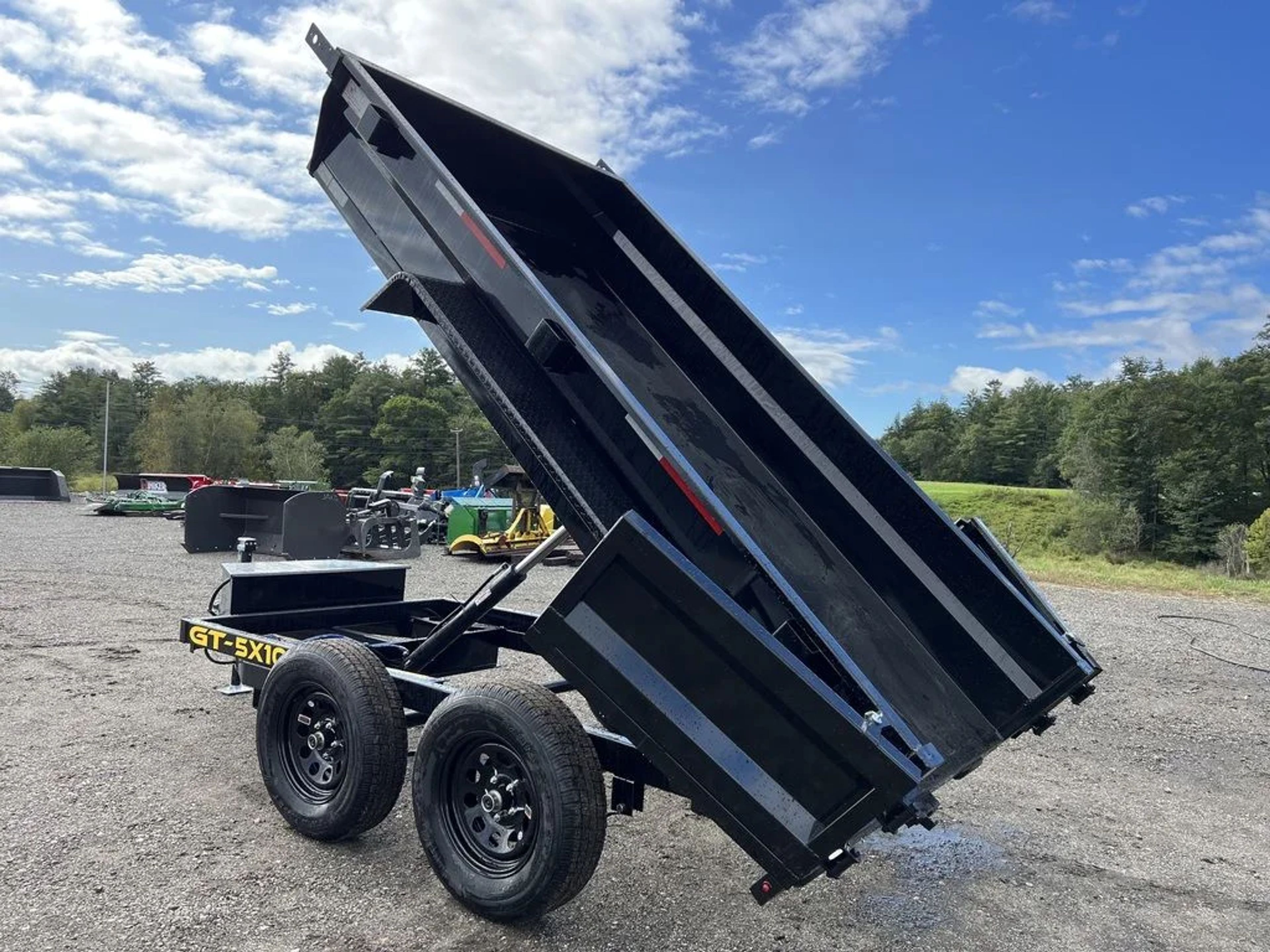 2024 Griffin Trailers 5×10 7K Powder Coated Dump w/Barn Door Gate — view 9