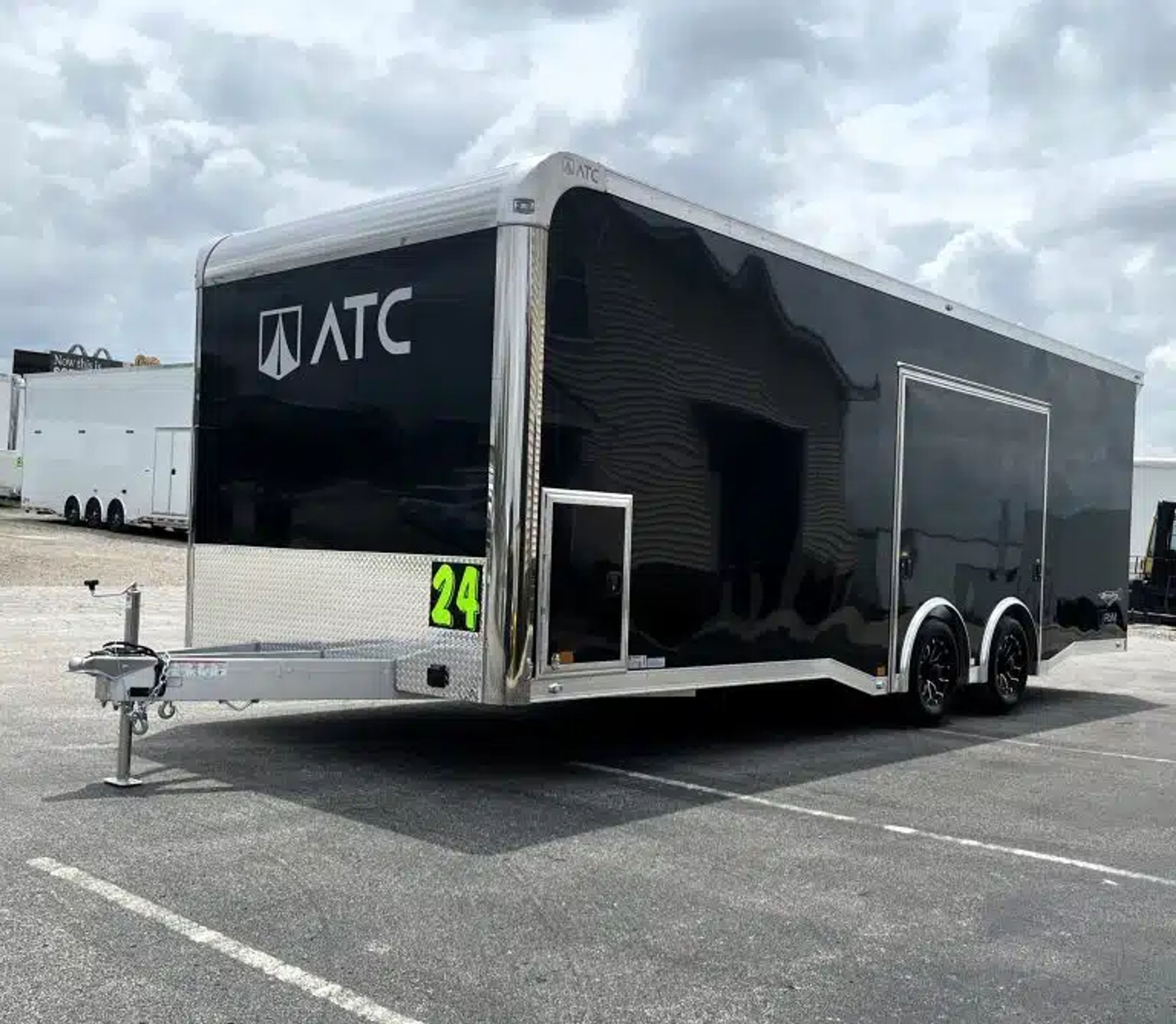 Enclosed ATC Car Trailer 2026 24ft. Aluminum ROM 450 w/Large Escape Door & — view 4