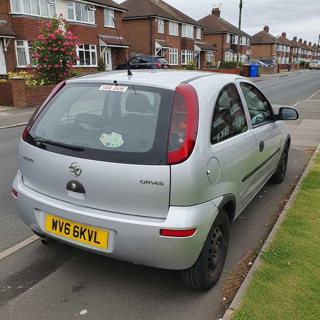 Parking on pavement