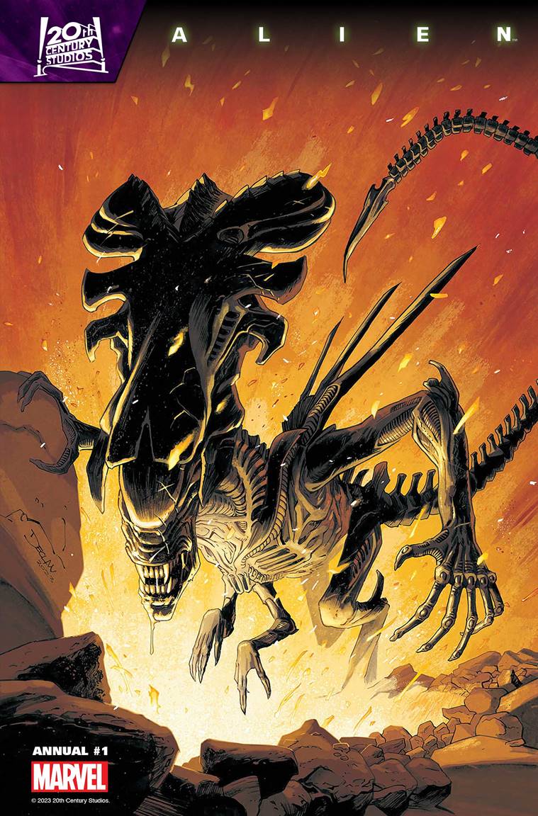 A WAR BETWEEN XENOMORPHS ERUPTS IN ALIEN ANNUAL #1!
