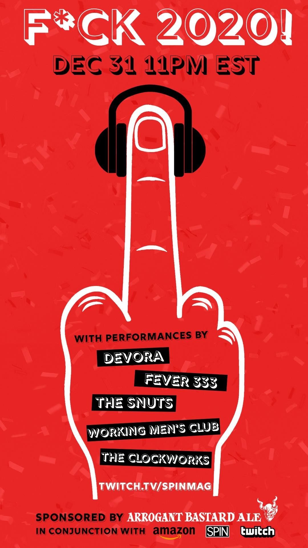 Fuck 2020! A New Year’s Eve Live-Streamed Event!