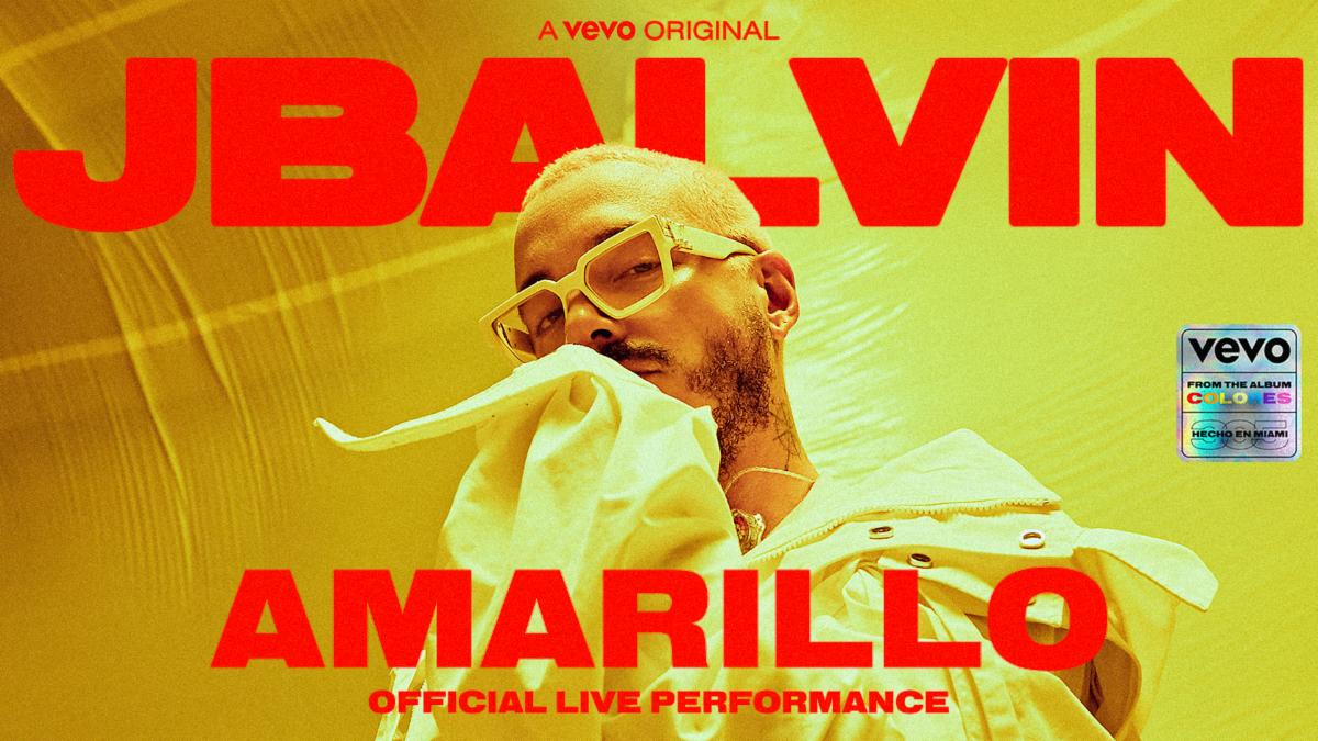 Vevo and J Balvin Release Official Live Performance of “Amarillo”