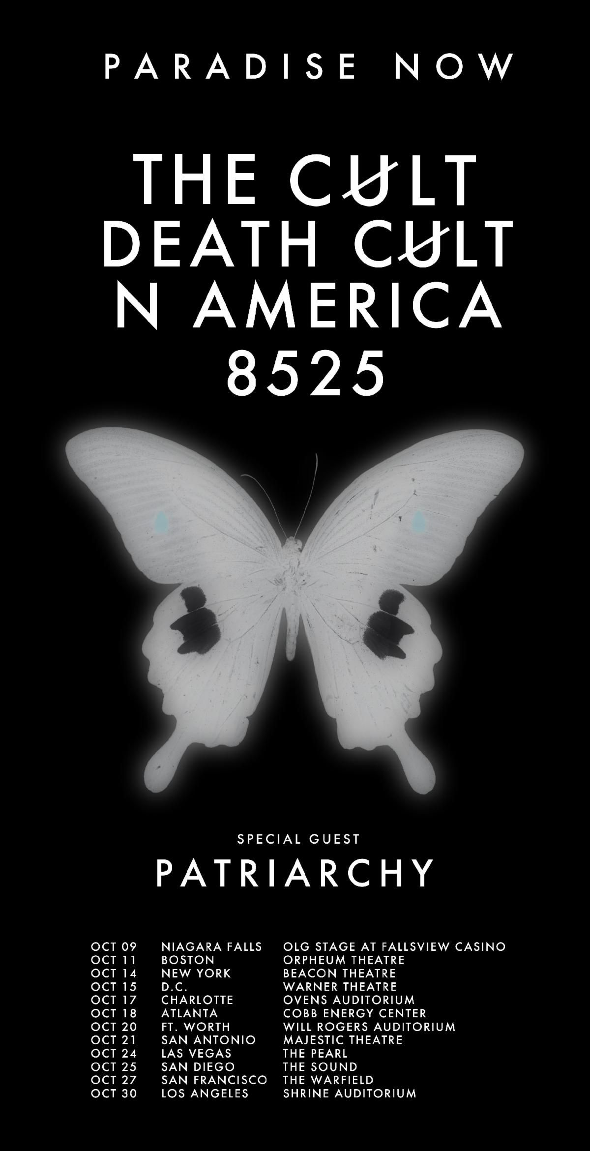 The Cult Announces “Death Cult” 2025 North American Tour: Full Dates & Ticket Info