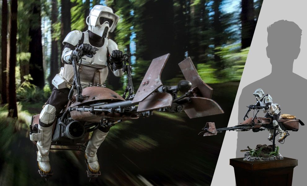 FIRST LOOK HOT TOYS’ SCOUT TROOPER AND SPEEDER BIKE