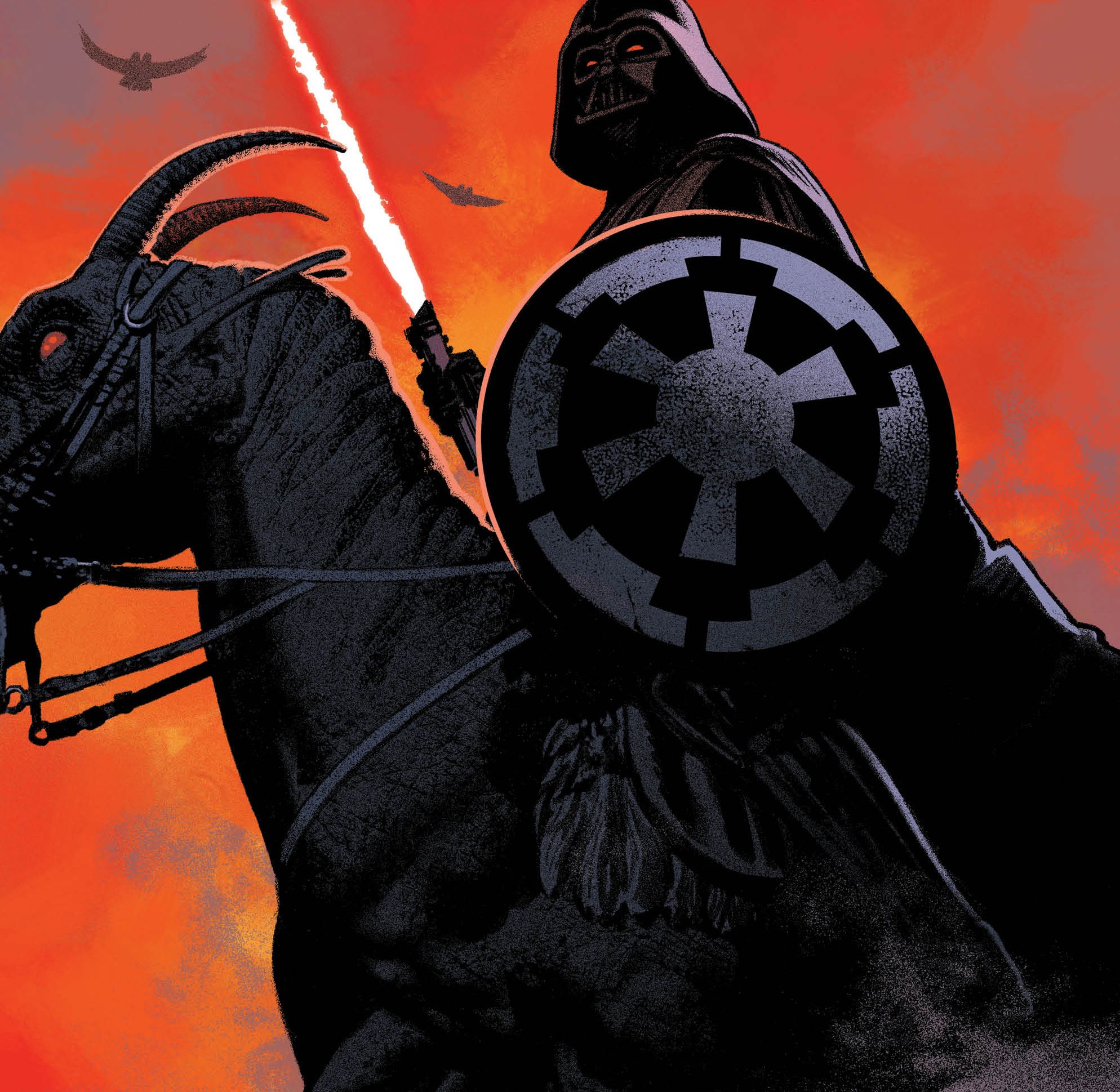 Darth Vader Rides A Pitch Black Steed In New Comic Series!