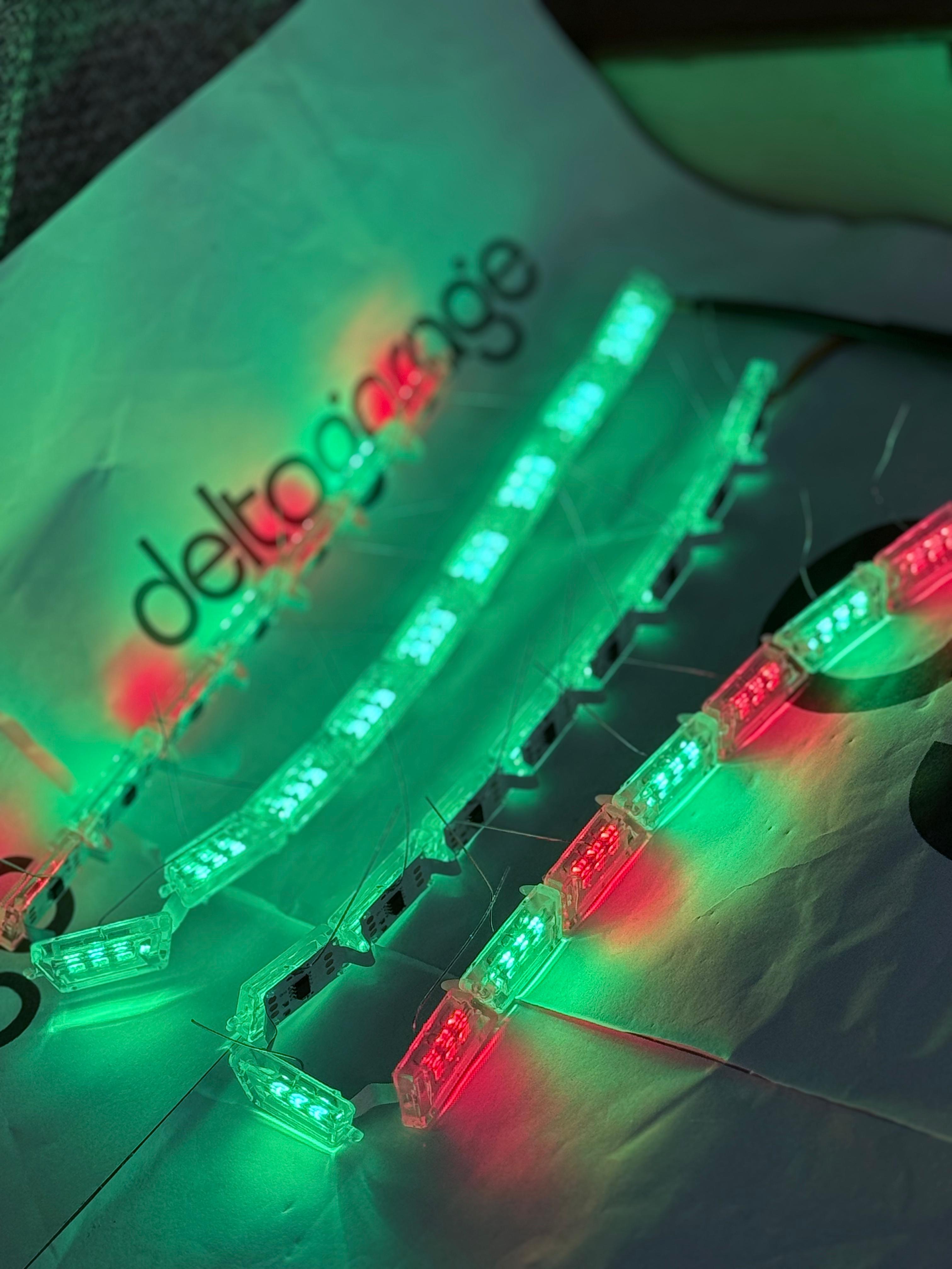 Rgb crystal drl dot type with indicator