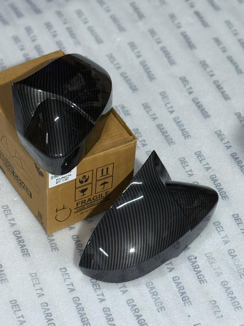 Tata punch carbon fiber Mirror Cover Set - Product Details