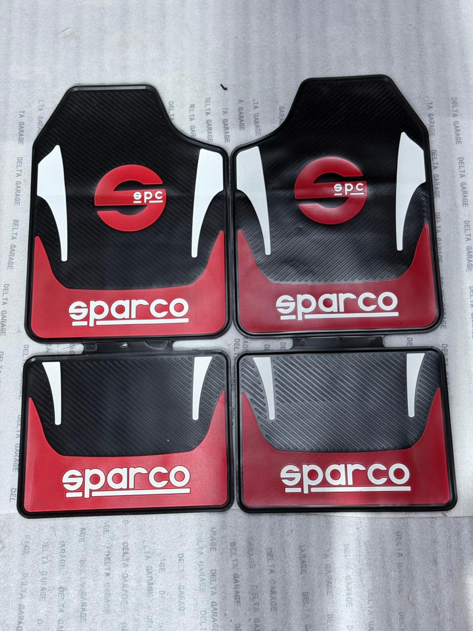  Sparco Black & Red Car Floor Mats