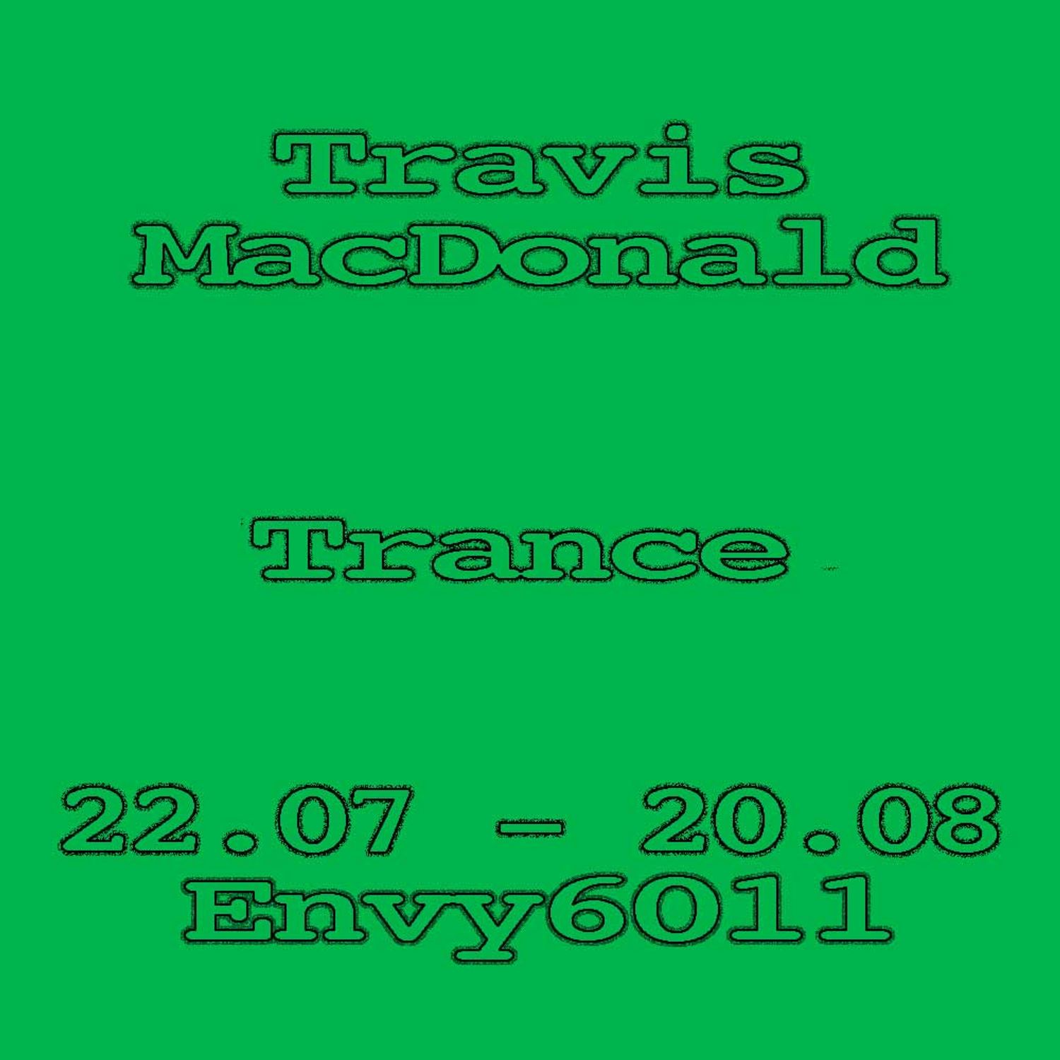 Envy6011 is proud to present new works by Travis MacDonald, notably his first solo exhibition in New Zealand. Trance is a series of paintings on altered canvases drawing references from crafts and social dynamics within counter-culture movements.