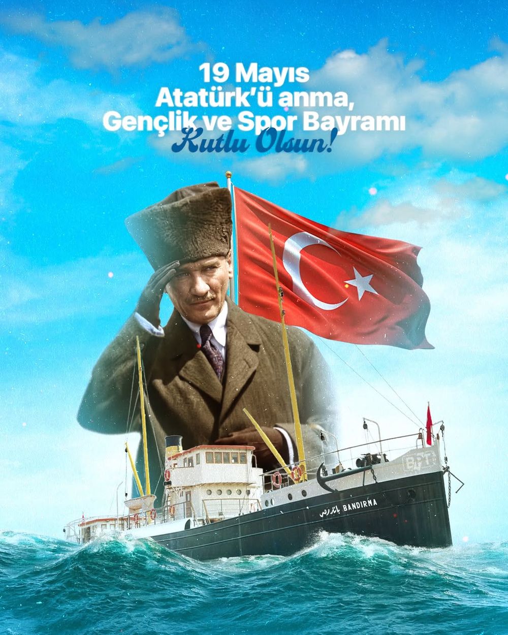 19 Mayıs 1919: Kaderin değiştiği gün. Bayramımız kutlu olsun! 🇹🇷✨