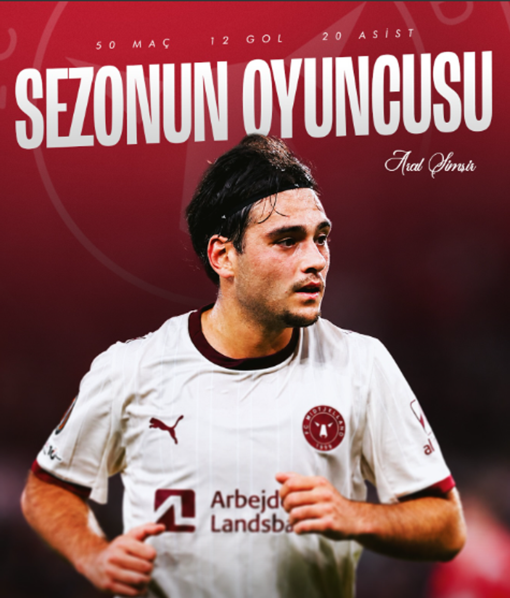 Aral Şimşir'den Büyük Başarı: Danimarka'da Yılın Futbolcusu Seçildi