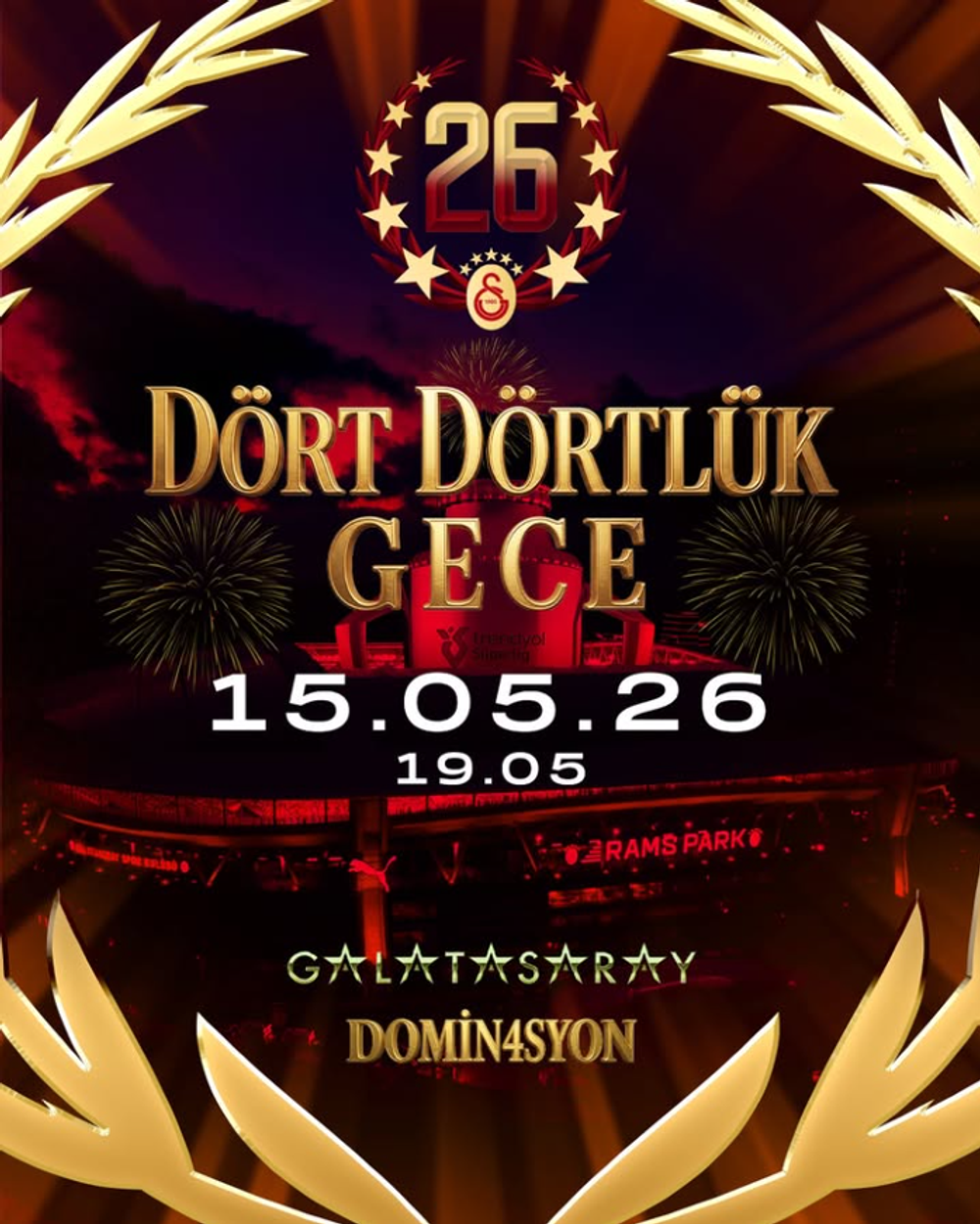 Galatasaray'dan "Dört Dörtlük Gece" için biletler satışa çıktı! 💛❤️