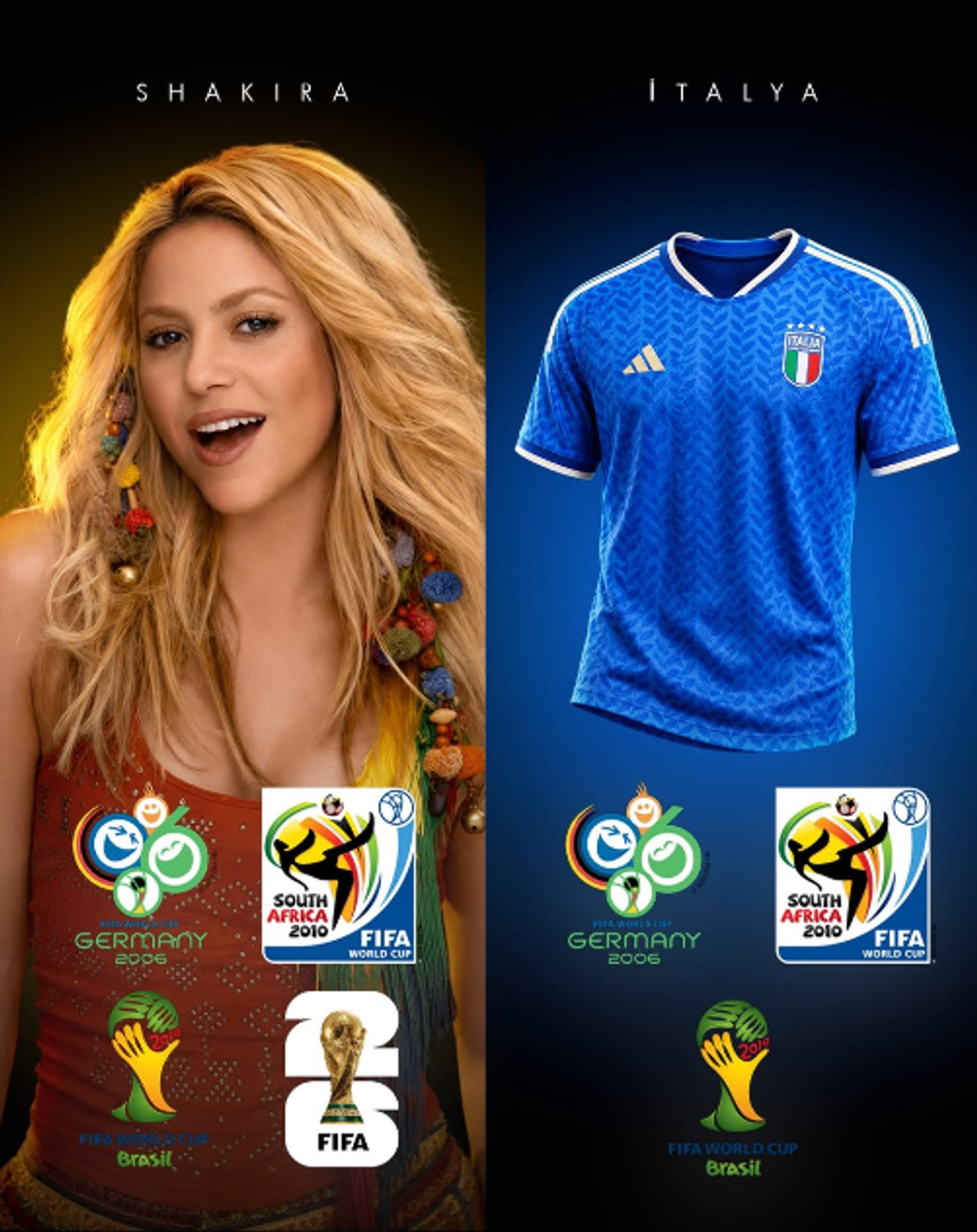 Shakira mı Daha Çok Dünya Kupası Gördü, İtalya mı? İşte İlginç Kıyaslama