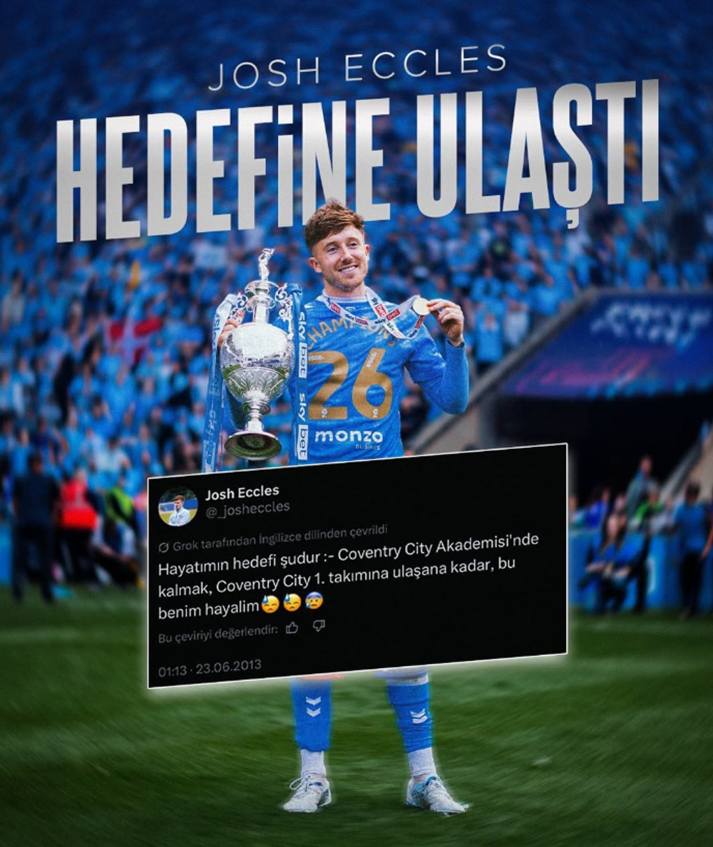 25 Yıl Sonra Premier League’e Dönüş: Coventry City’de Eccles Sözünü Tuttu!