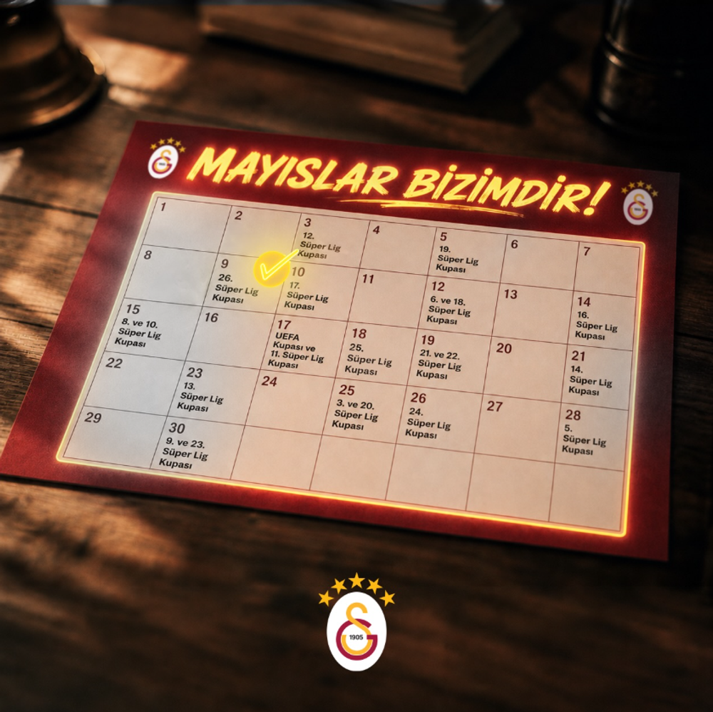Galatasaray'dan Şampiyonluk Vurgusu: "Mayıslar Bizimdir!" 💛❤️