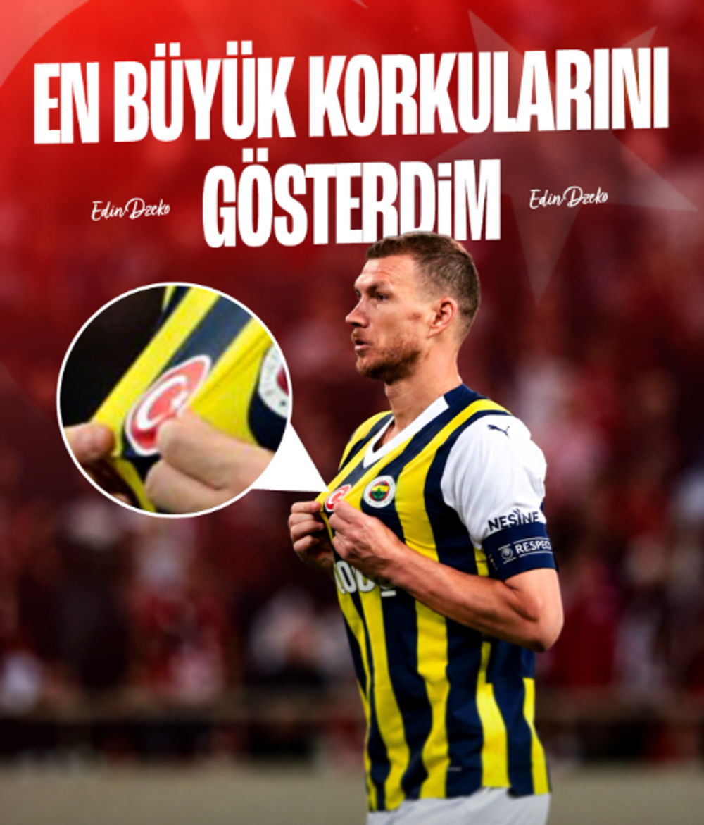 Dzeko'dan Türk bayrağı cevabı: "Onlara en büyük korkularını gösterdim"