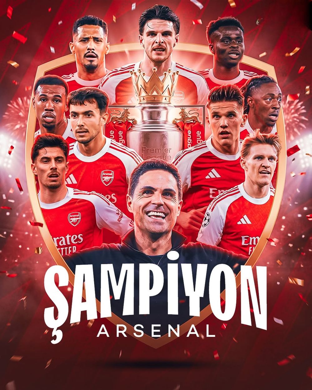 Arsenal, 22 yıl aradan sonra Premier Lig şampiyonu!