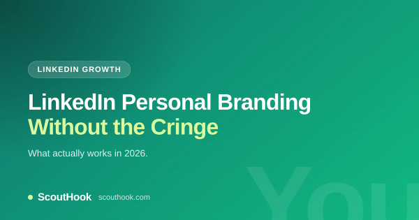 LinkedIn personal branding guide 2026 — ScoutHook)