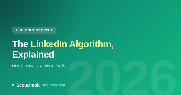 LinkedIn algorithm explained 2026 — ScoutHook)