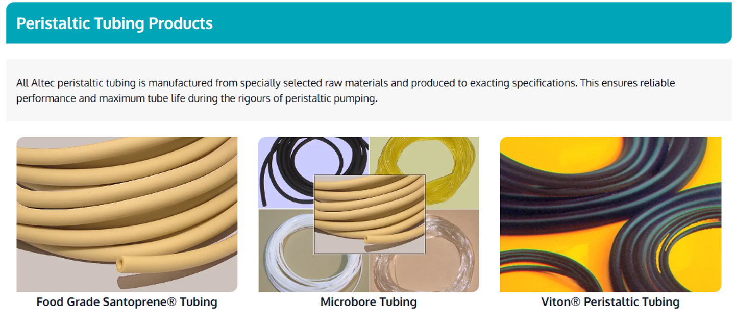Peristaltic Tubing